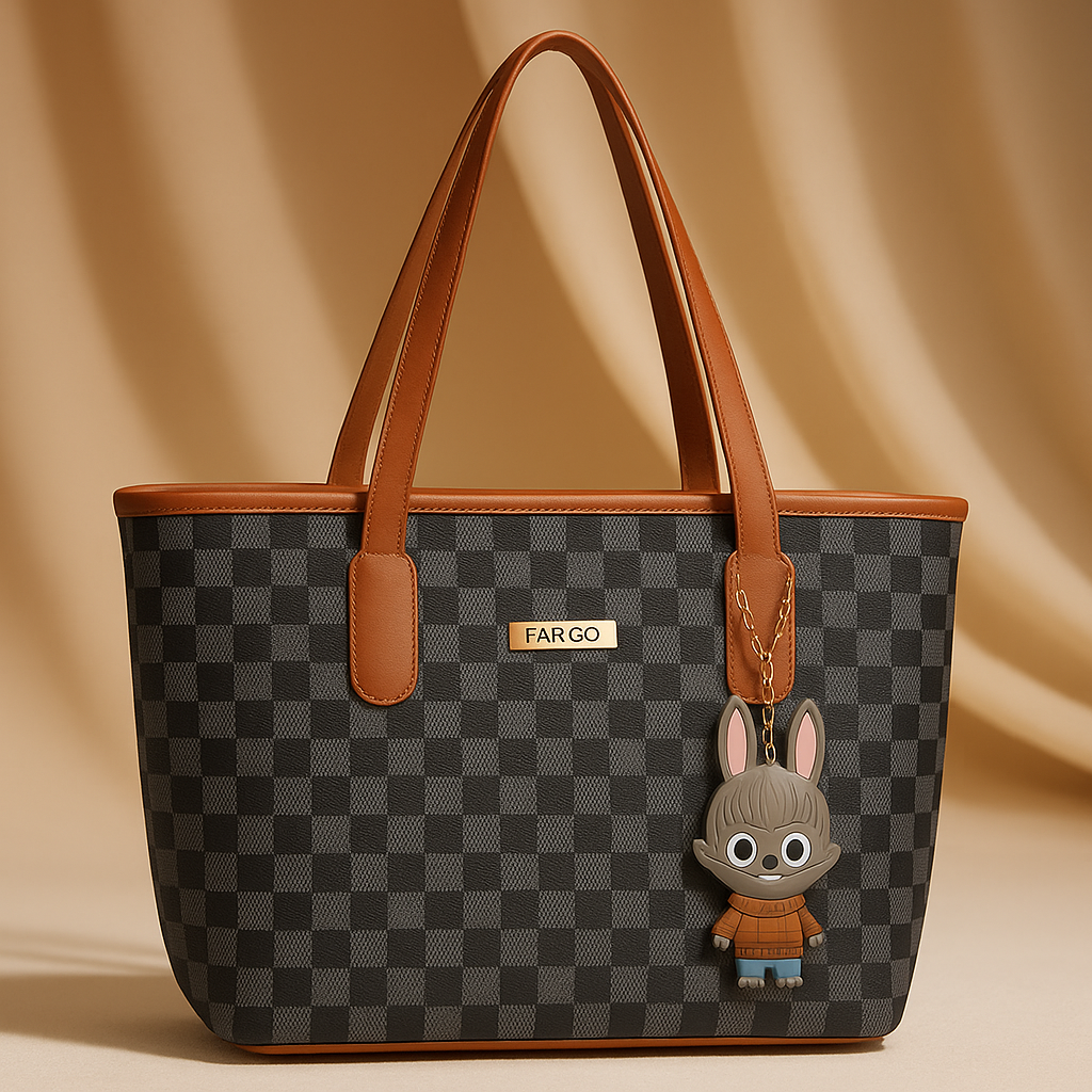 vegan leather Lulu Black women's Tote bag