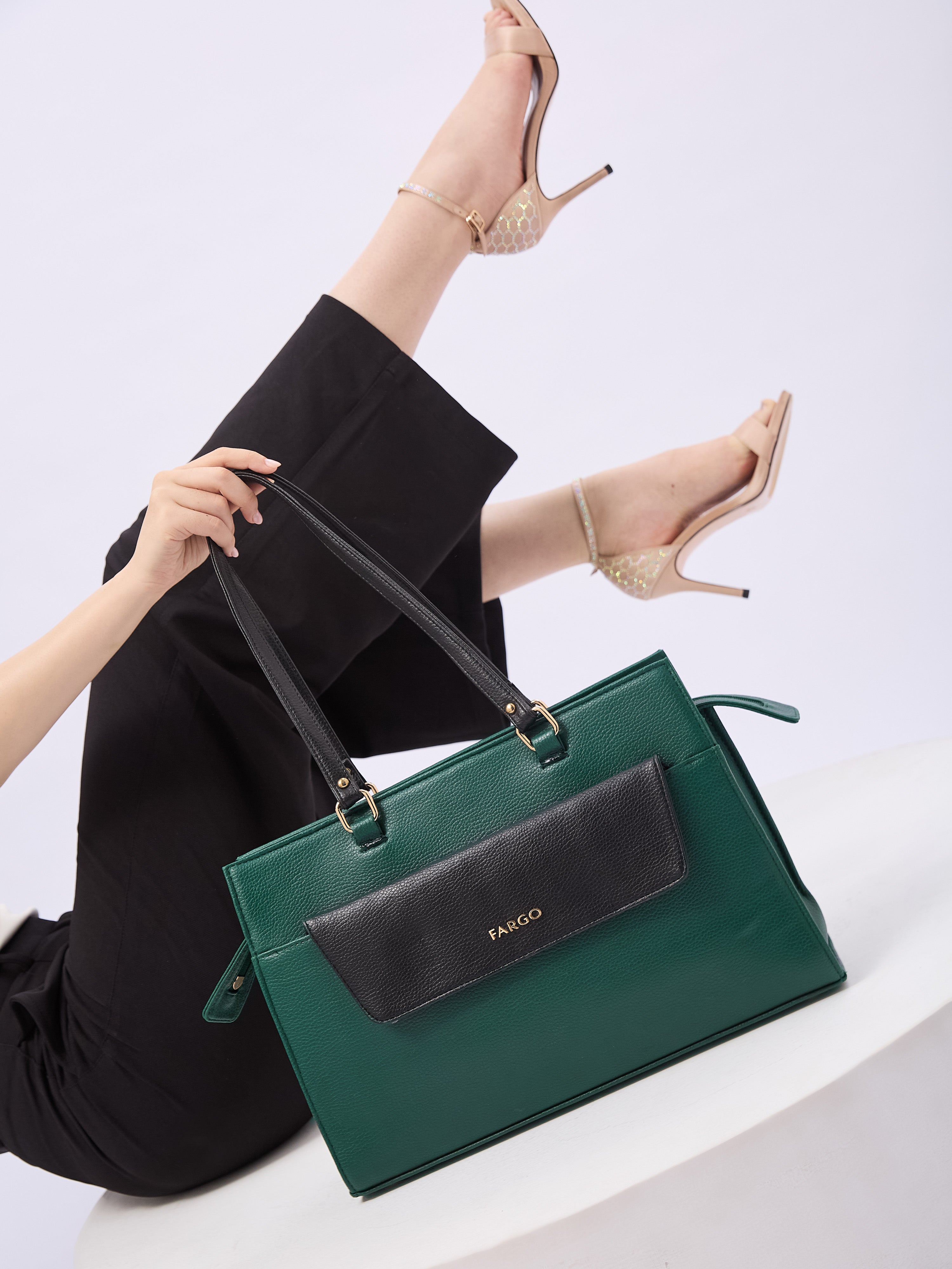 Verve Green Tote Bag for Women