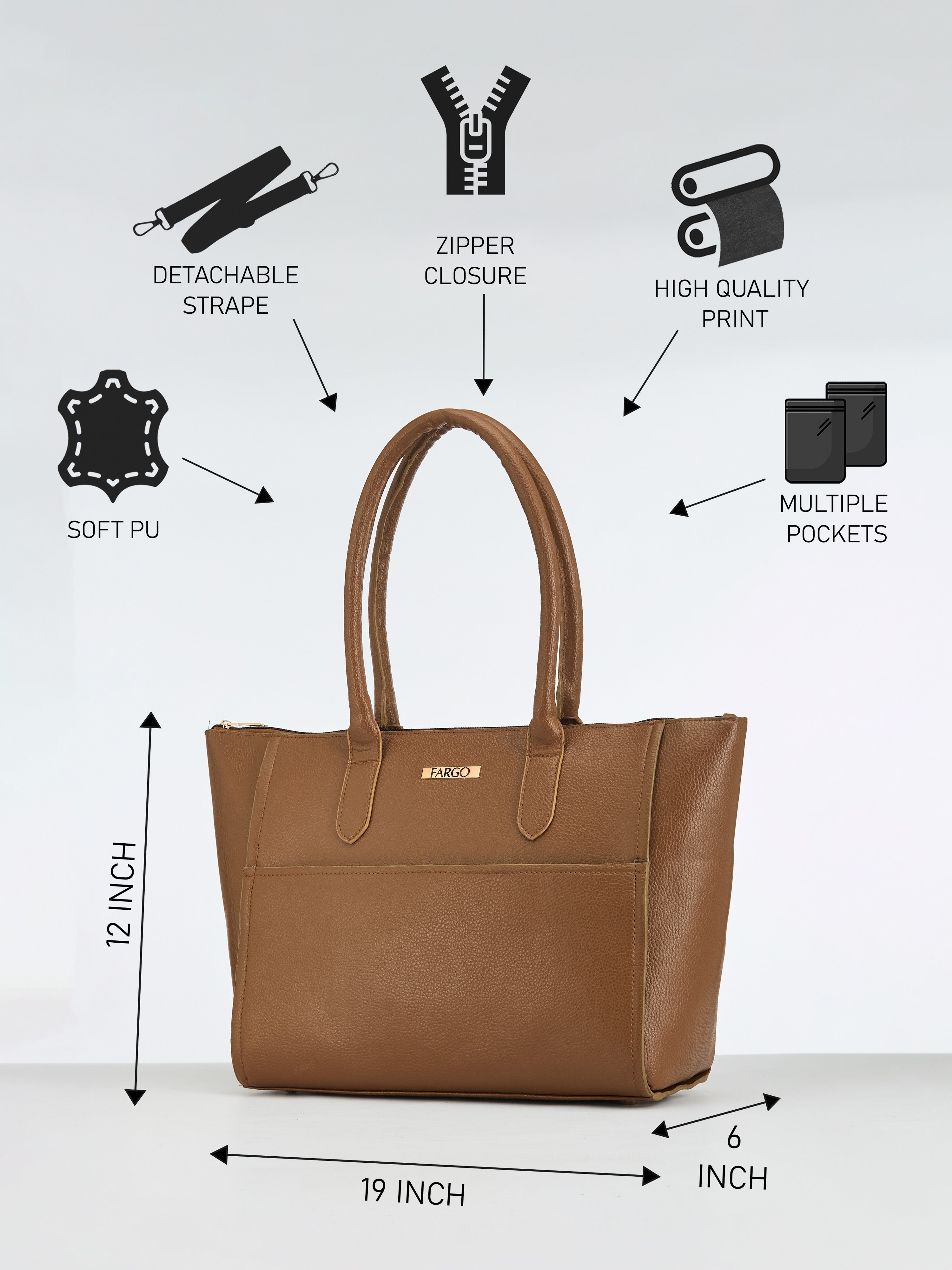 Stella Beige Tote Bag for Women