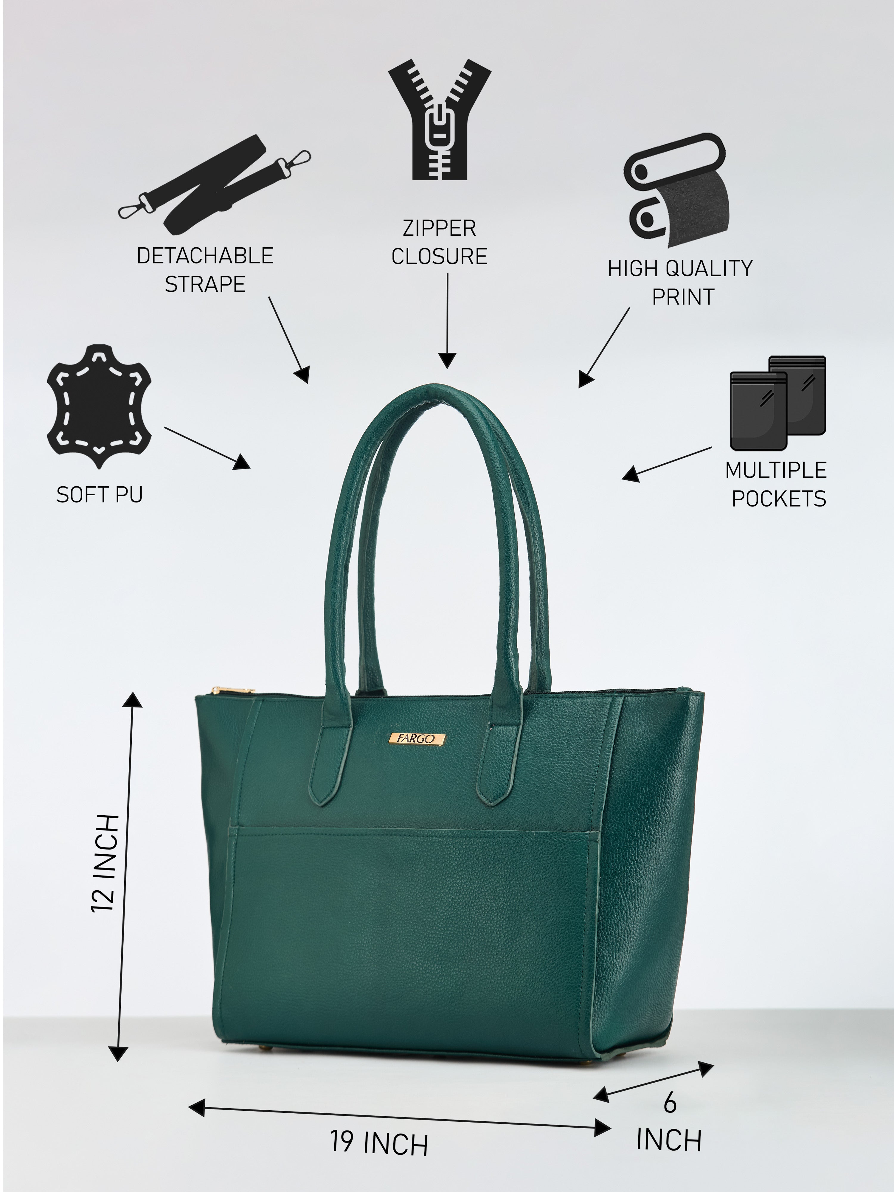 Stella Green Tote Bag for Women