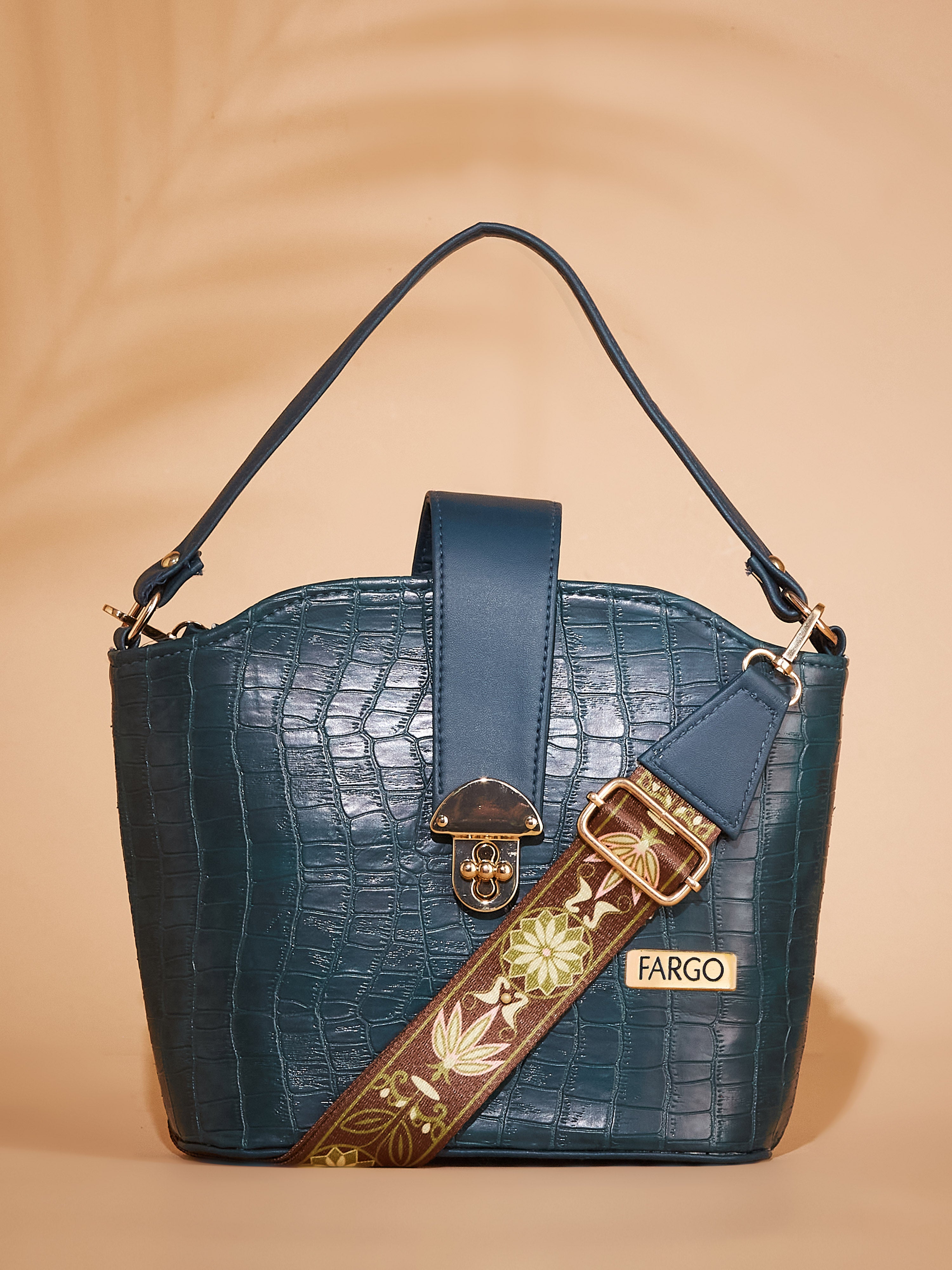 Vegan Leather Women's Green Sling Bag