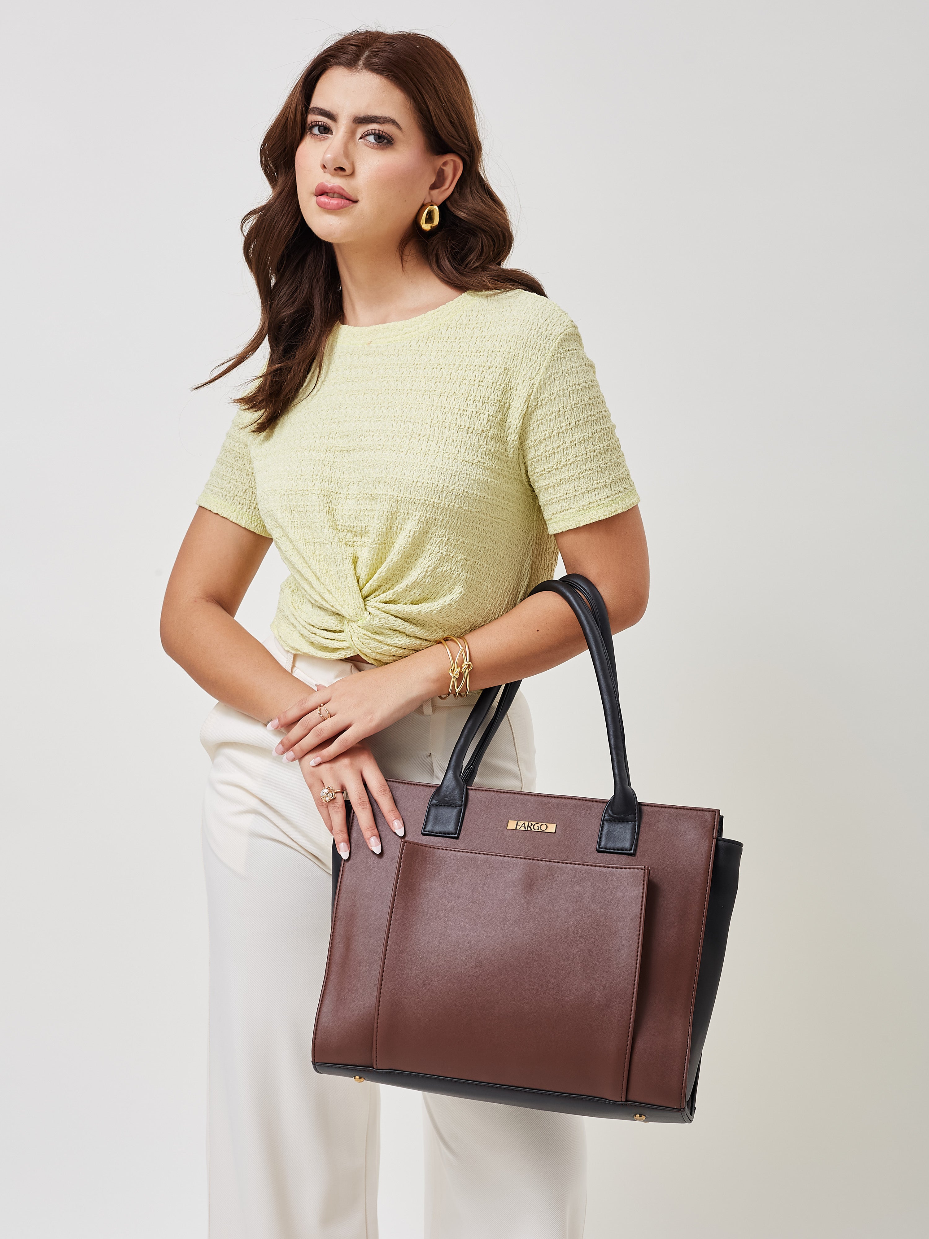 Amara Brown Tote for Women
