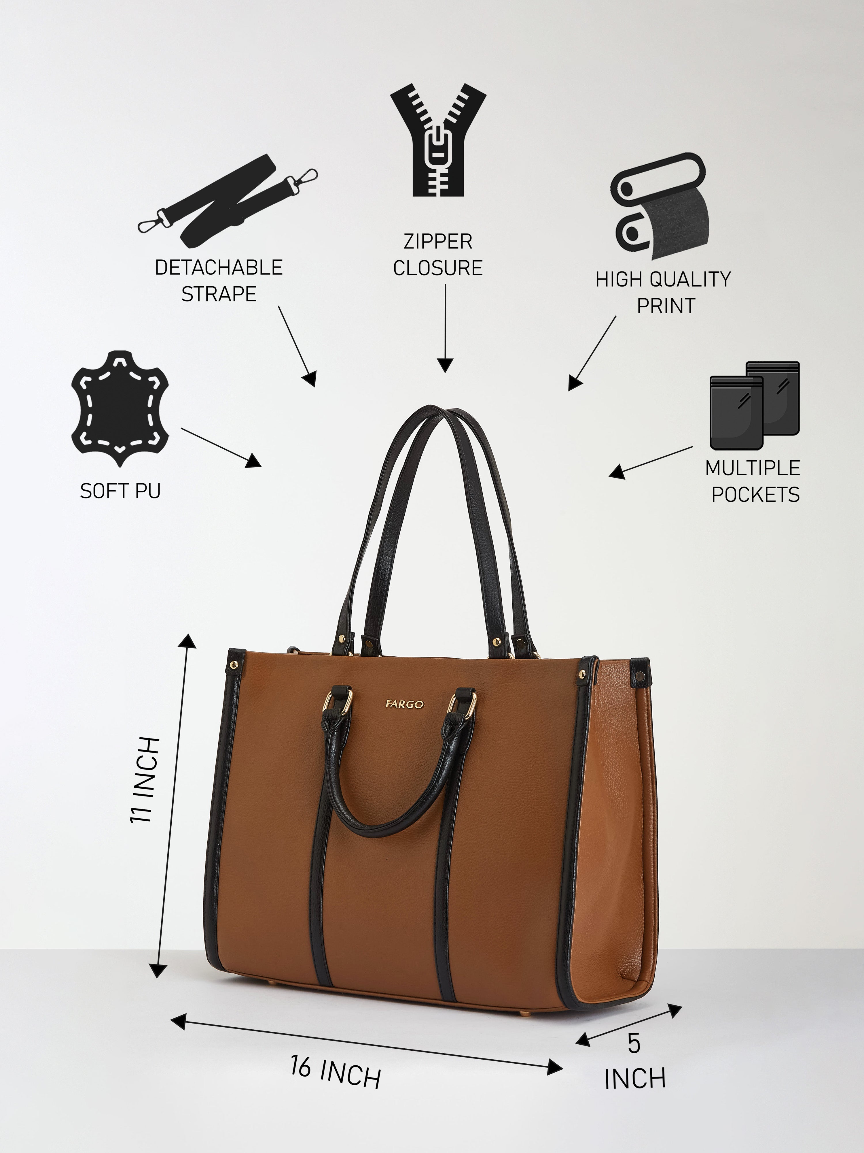 Iconic Brown Tote For Women