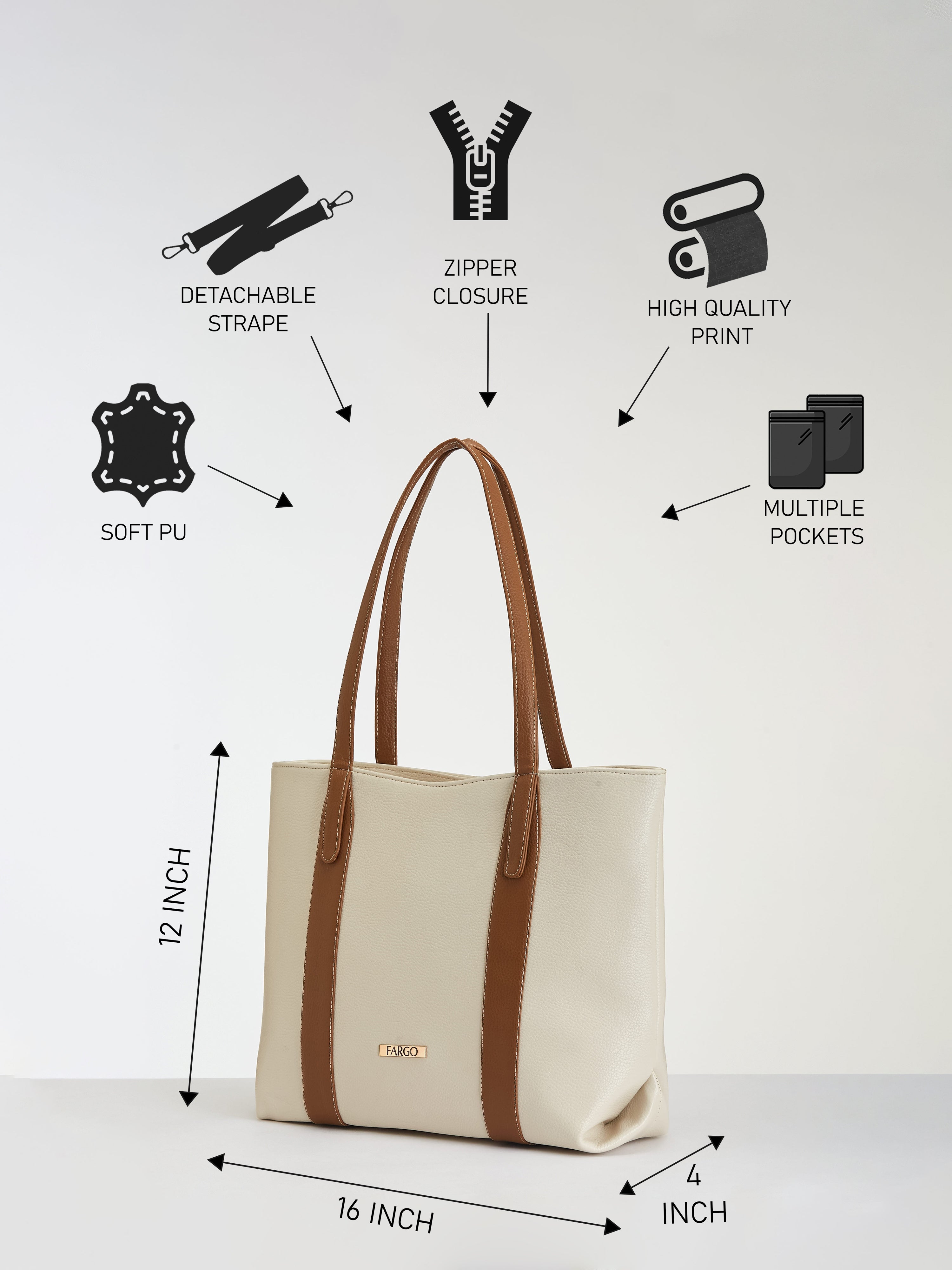 Capri Ivory Tote for Women
