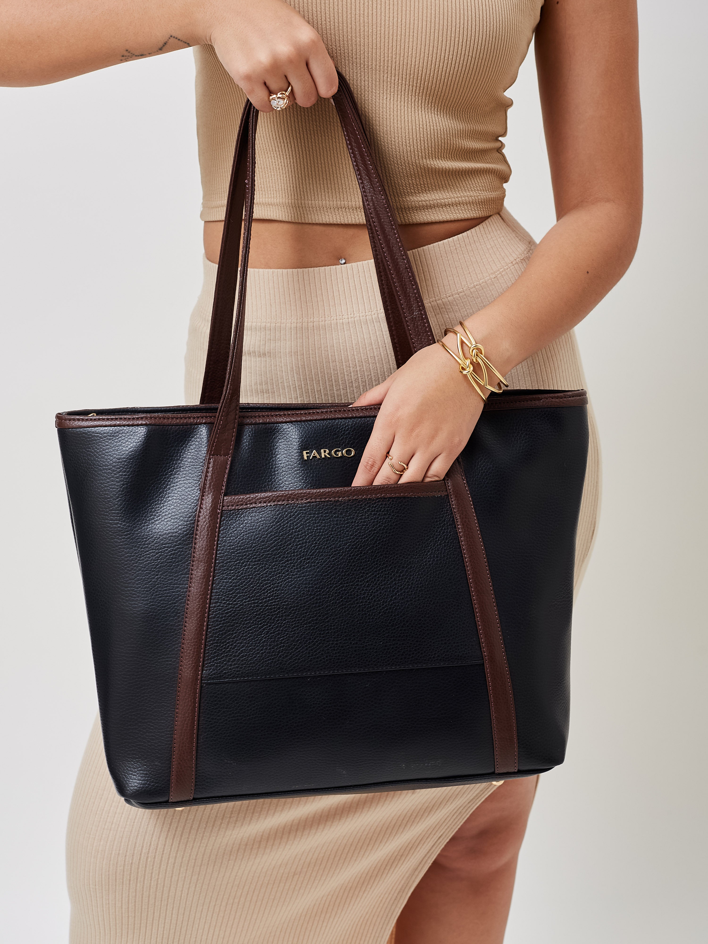 Axis Black Tote for Women