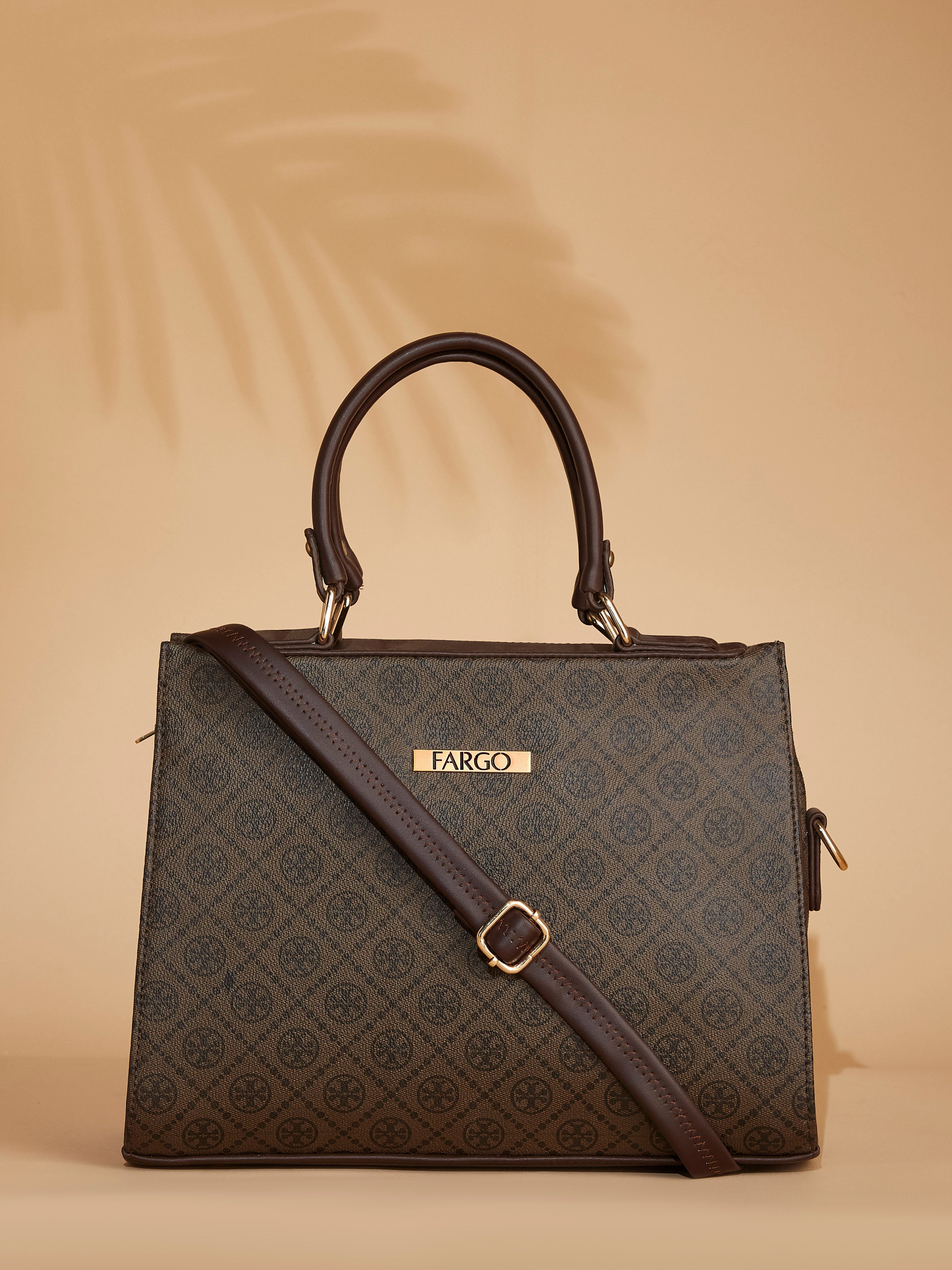 Vegan Leather Women's Brown Handbag