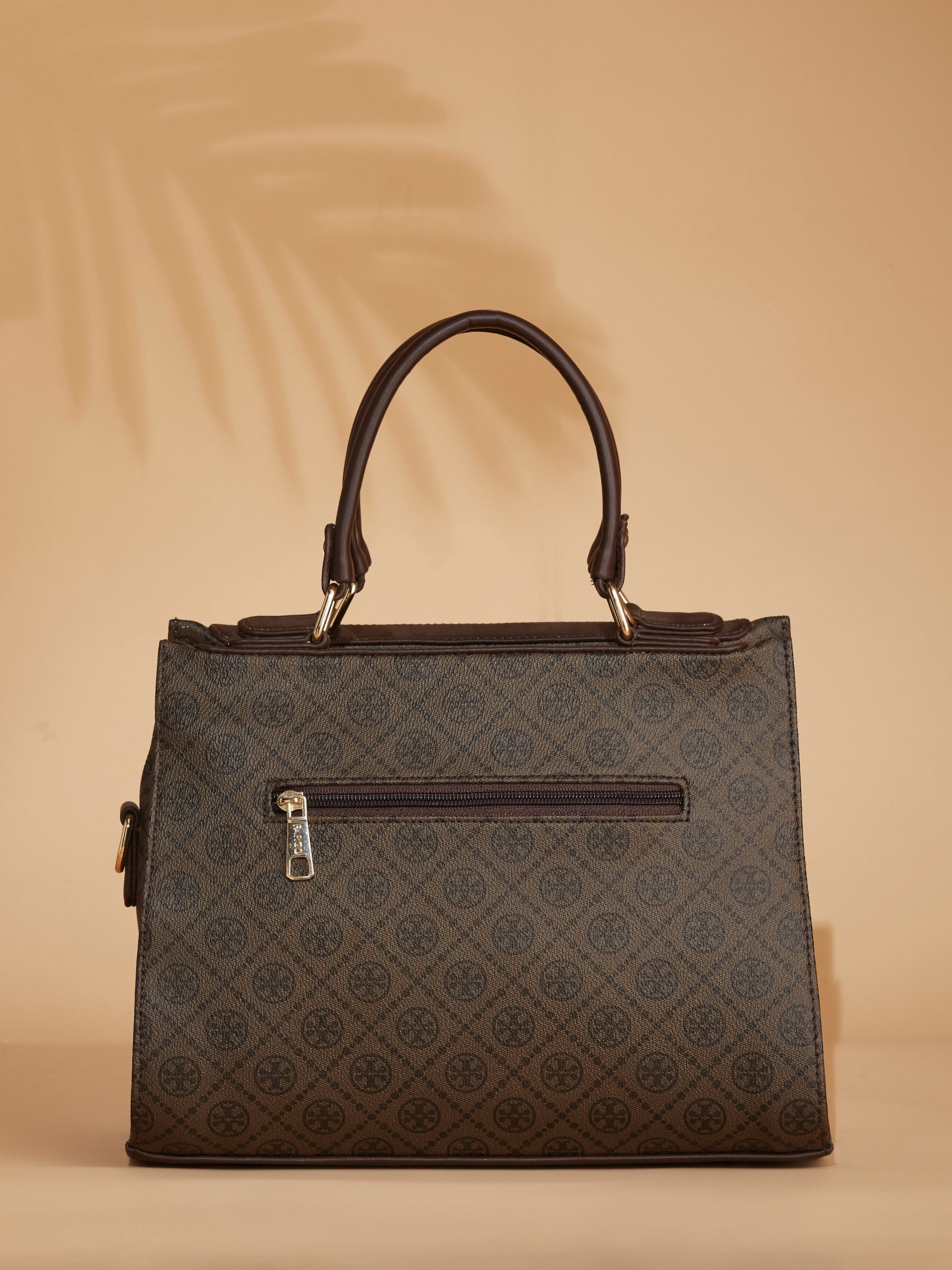 Vegan Leather Women's Brown Handbag