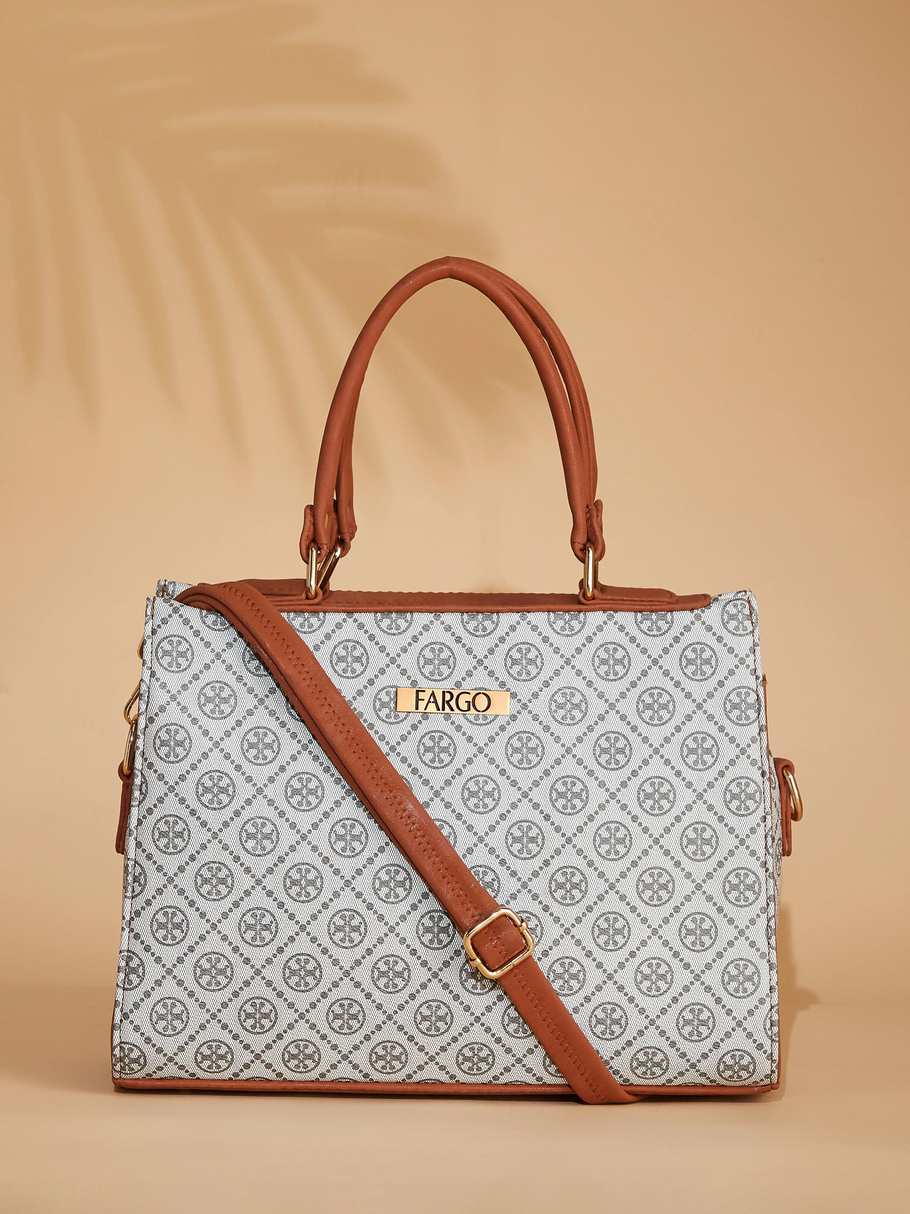 Vegan Leather Grey Women's Handbag