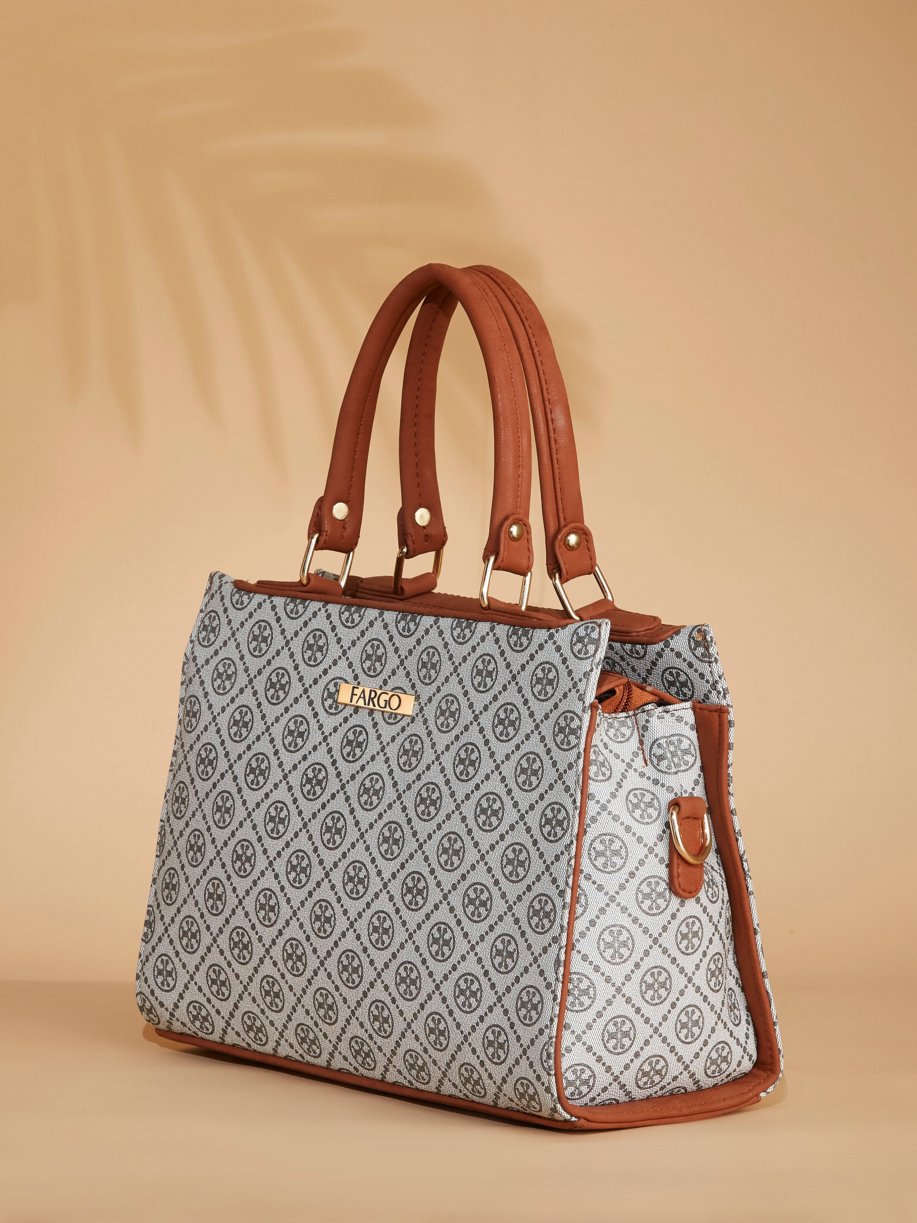 Vegan Leather Grey Women's Handbag