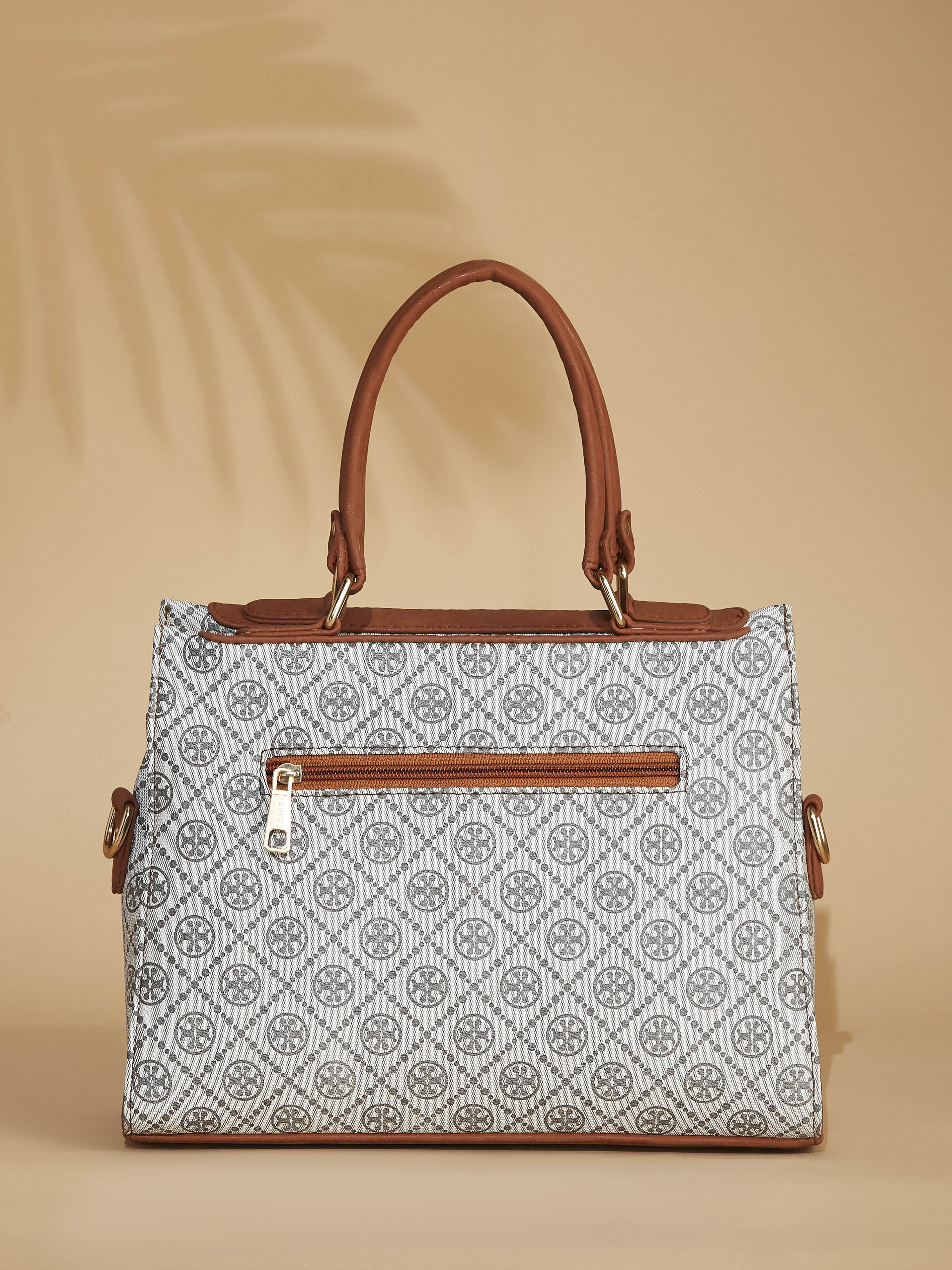 Vegan Leather Grey Women's Handbag