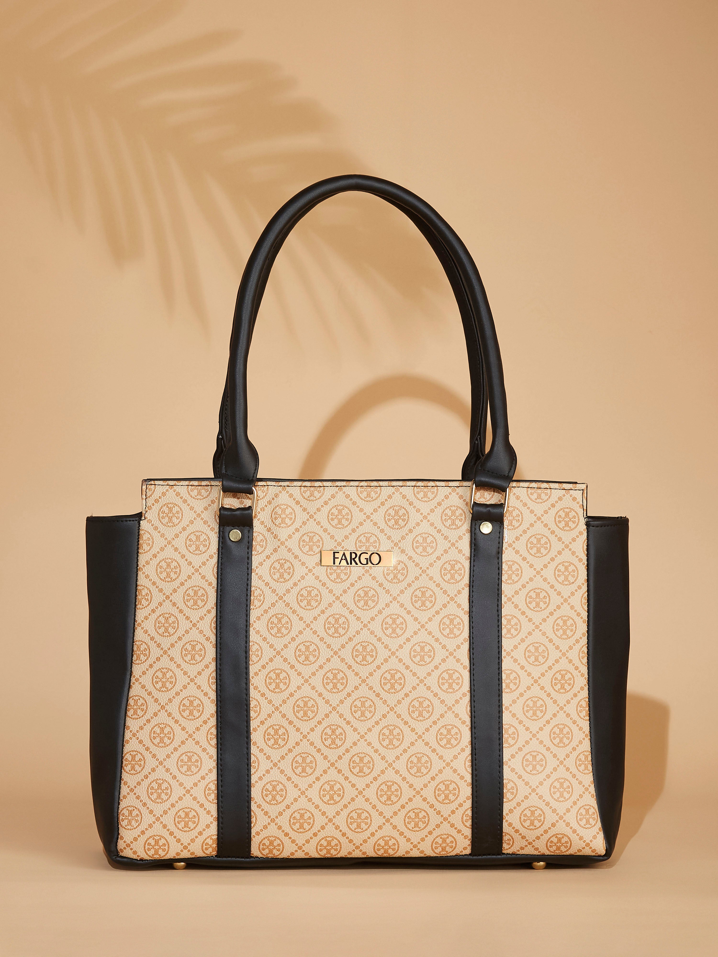 Vegan Leather Beige Women's Handbag