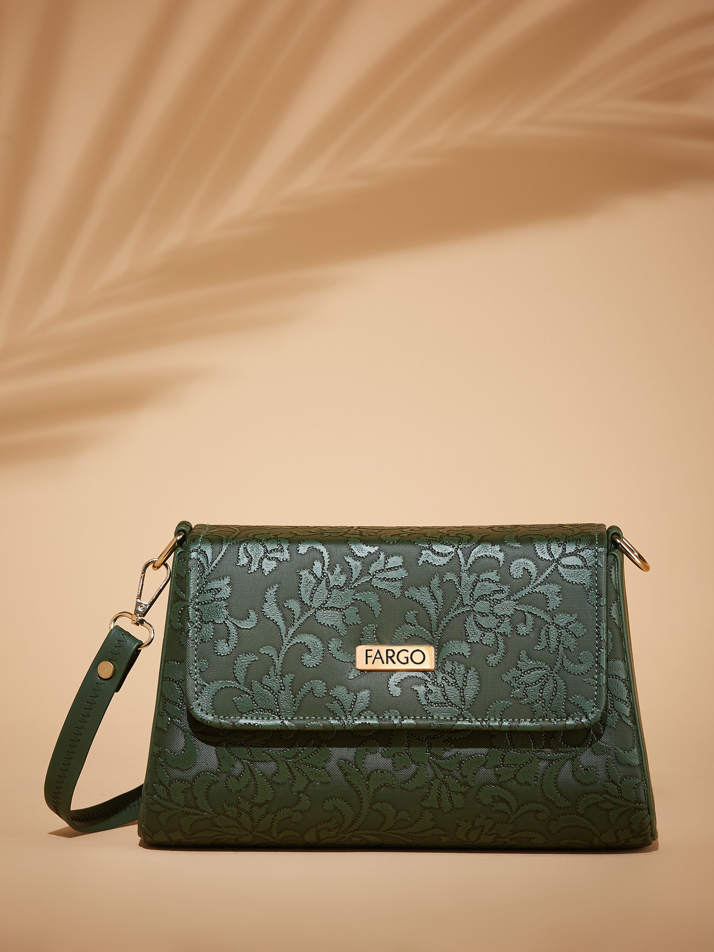 Vegan Leather Green Women's Bucket Sling Bag