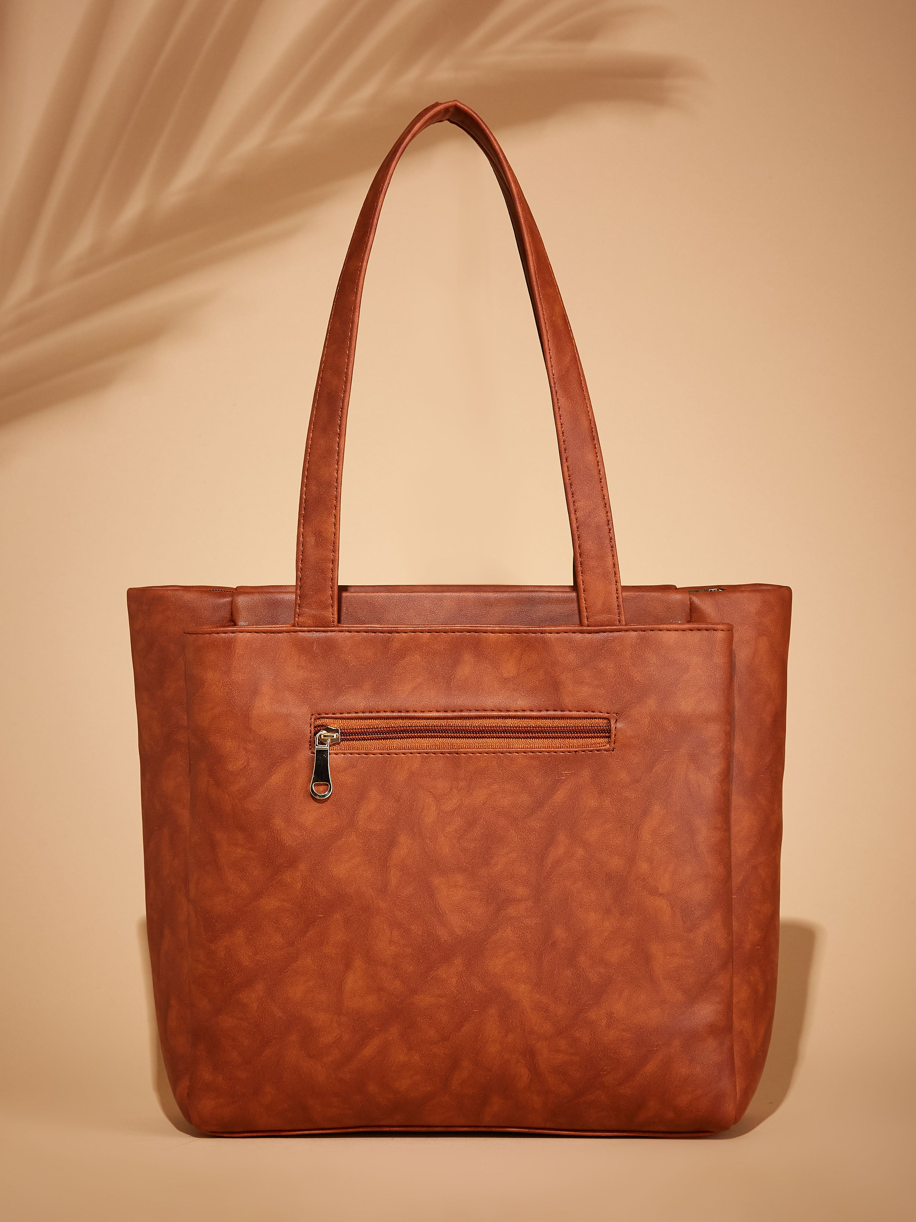 Vegan Leather Tan Women's Tote