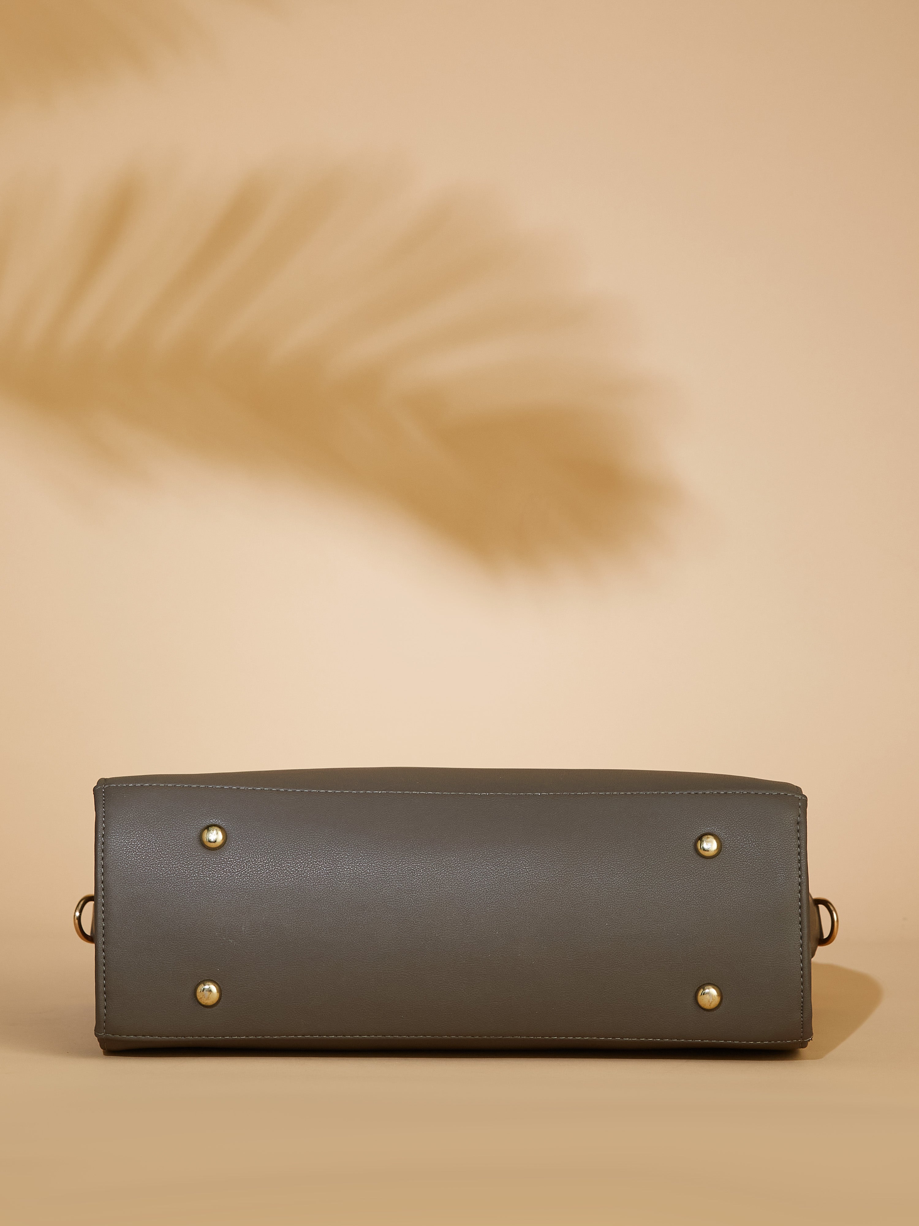 Vegan Leather Grey Women's Handbag