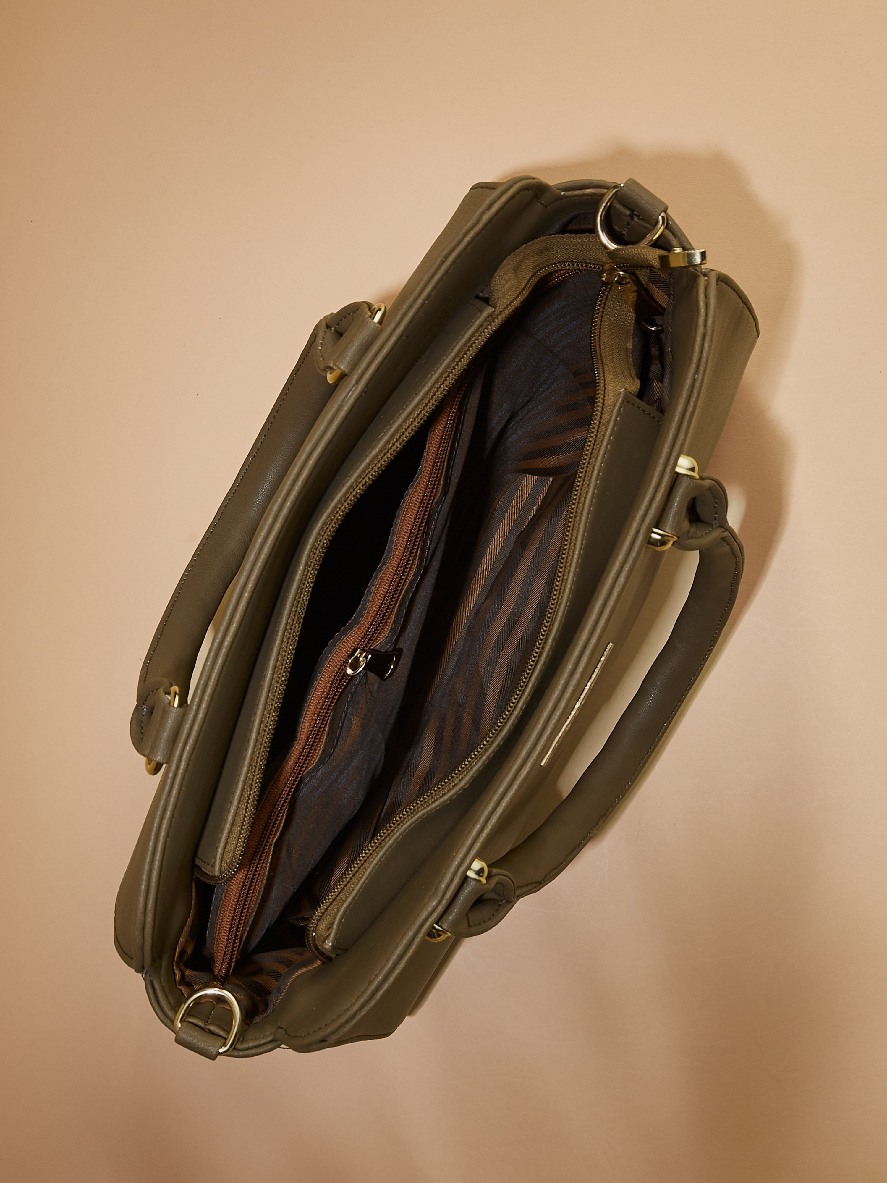 Vegan Leather Olive Women's Handbag