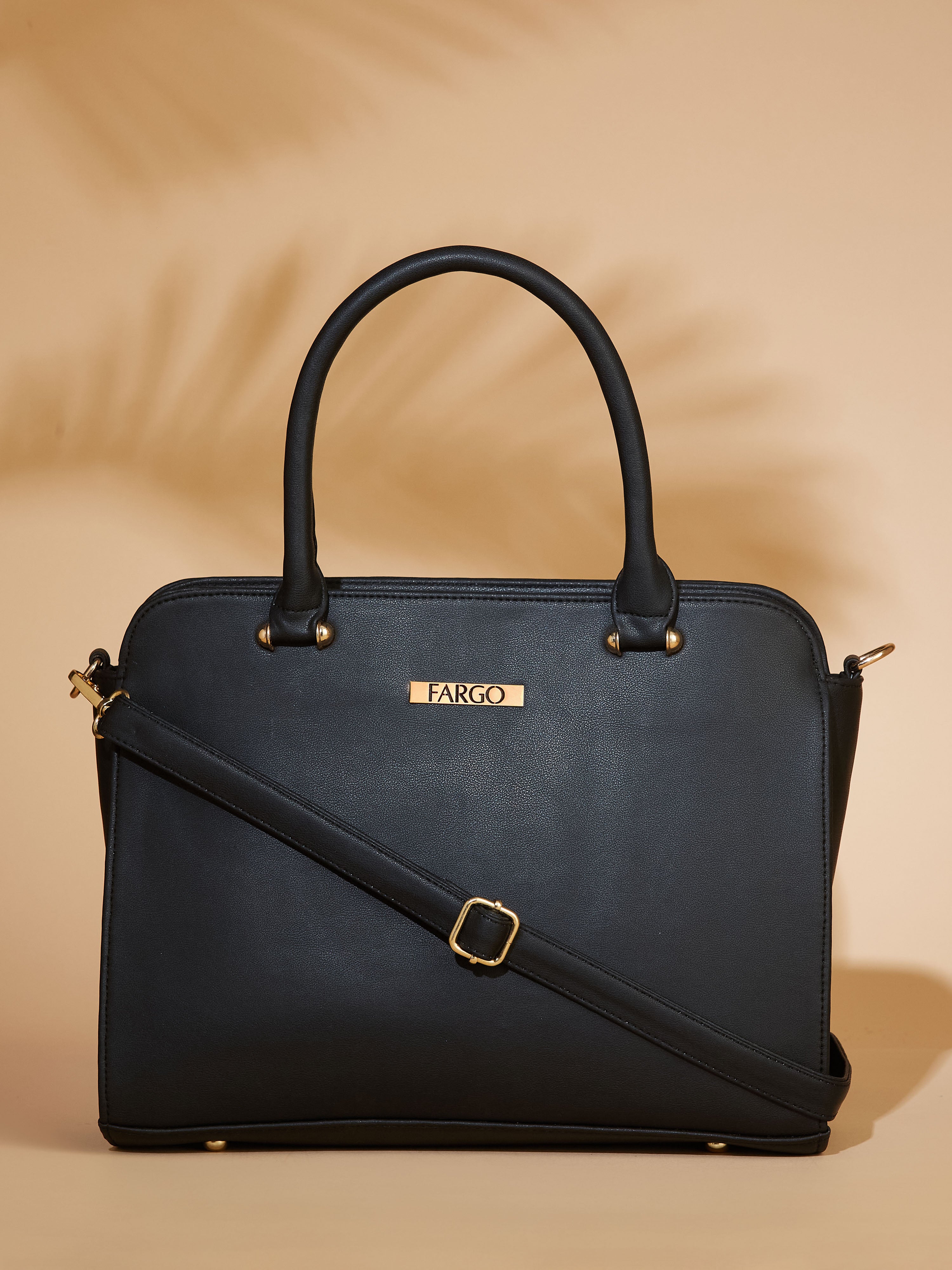 Vegan Leather Black Women's Handbag