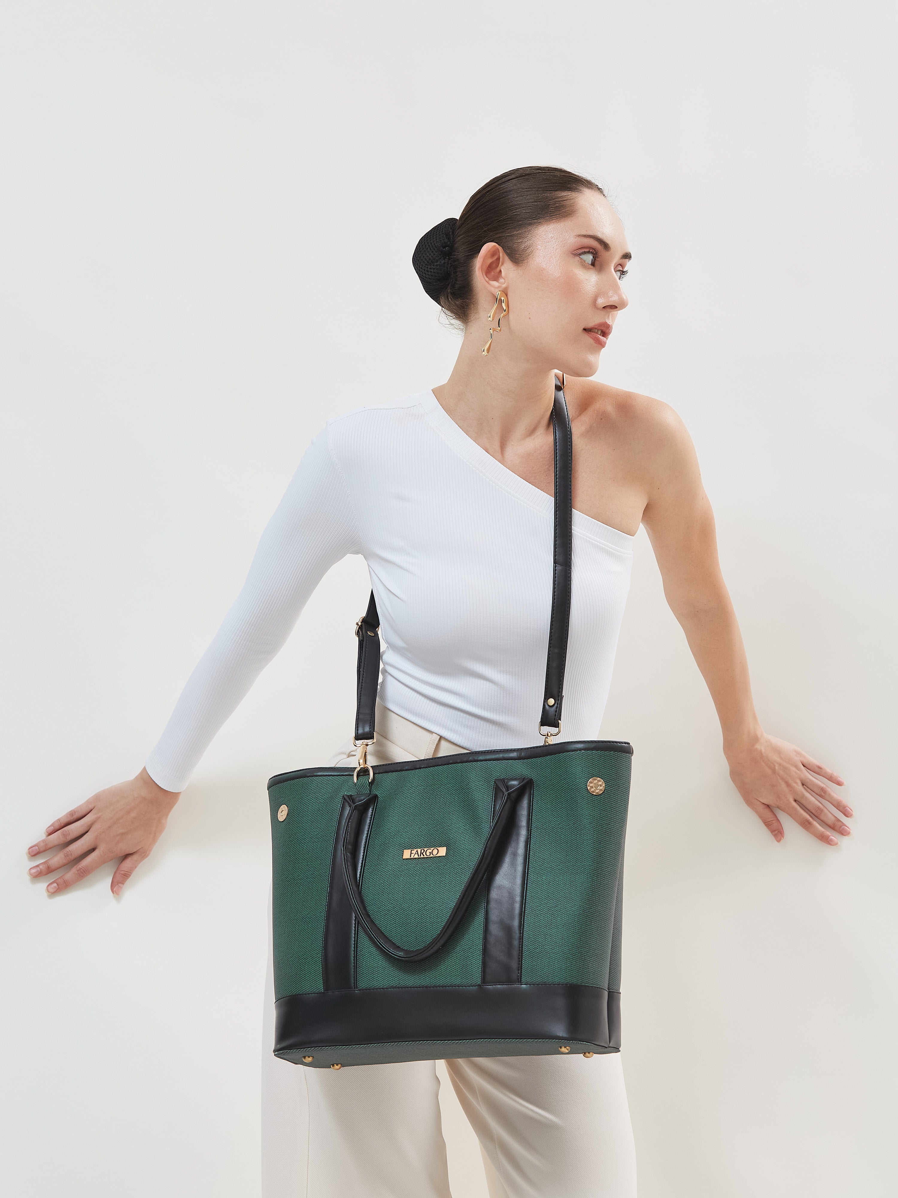 Luma Green Tote Bag for Women