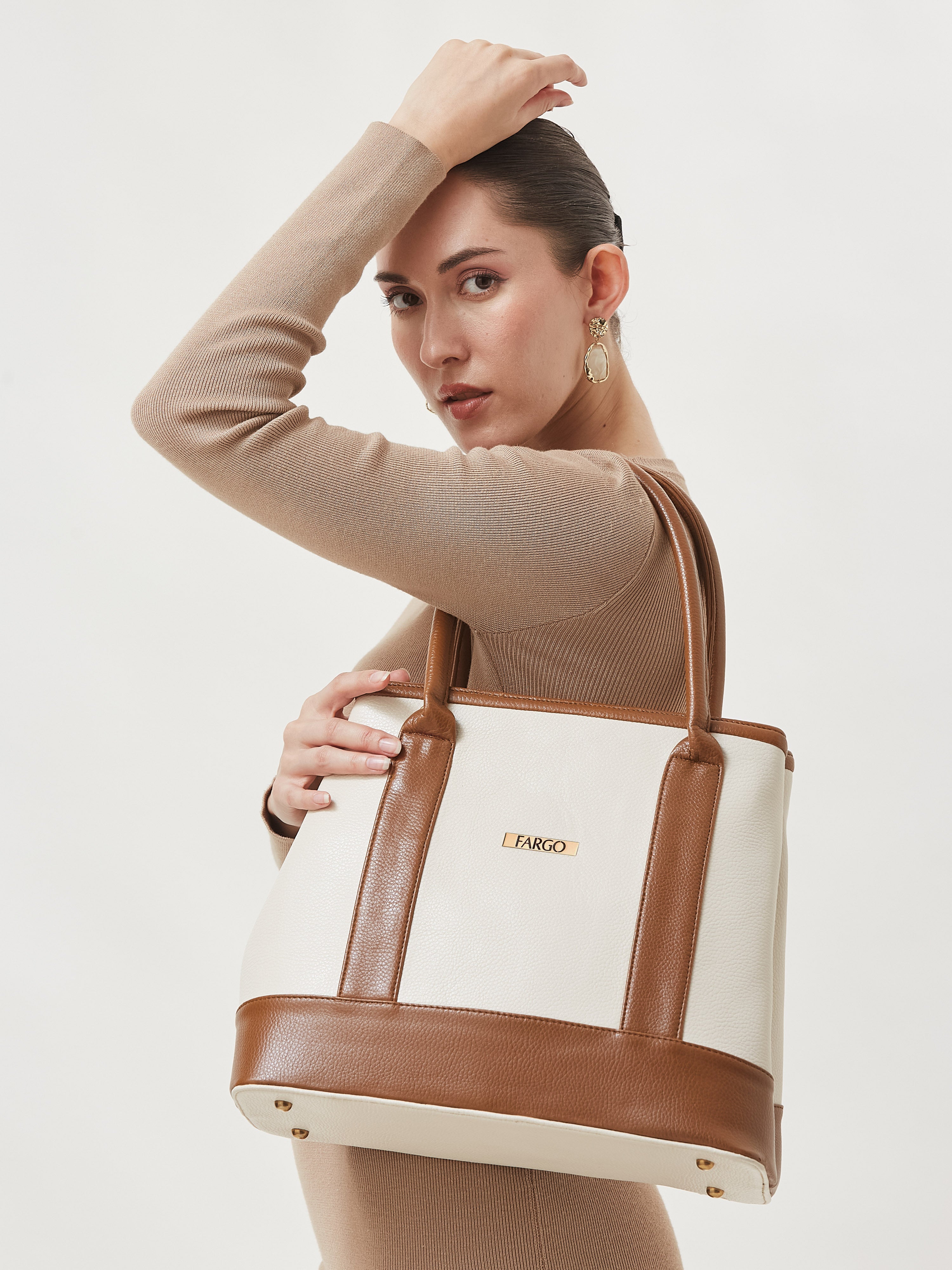 Luma Ivory Tote Bag for Women