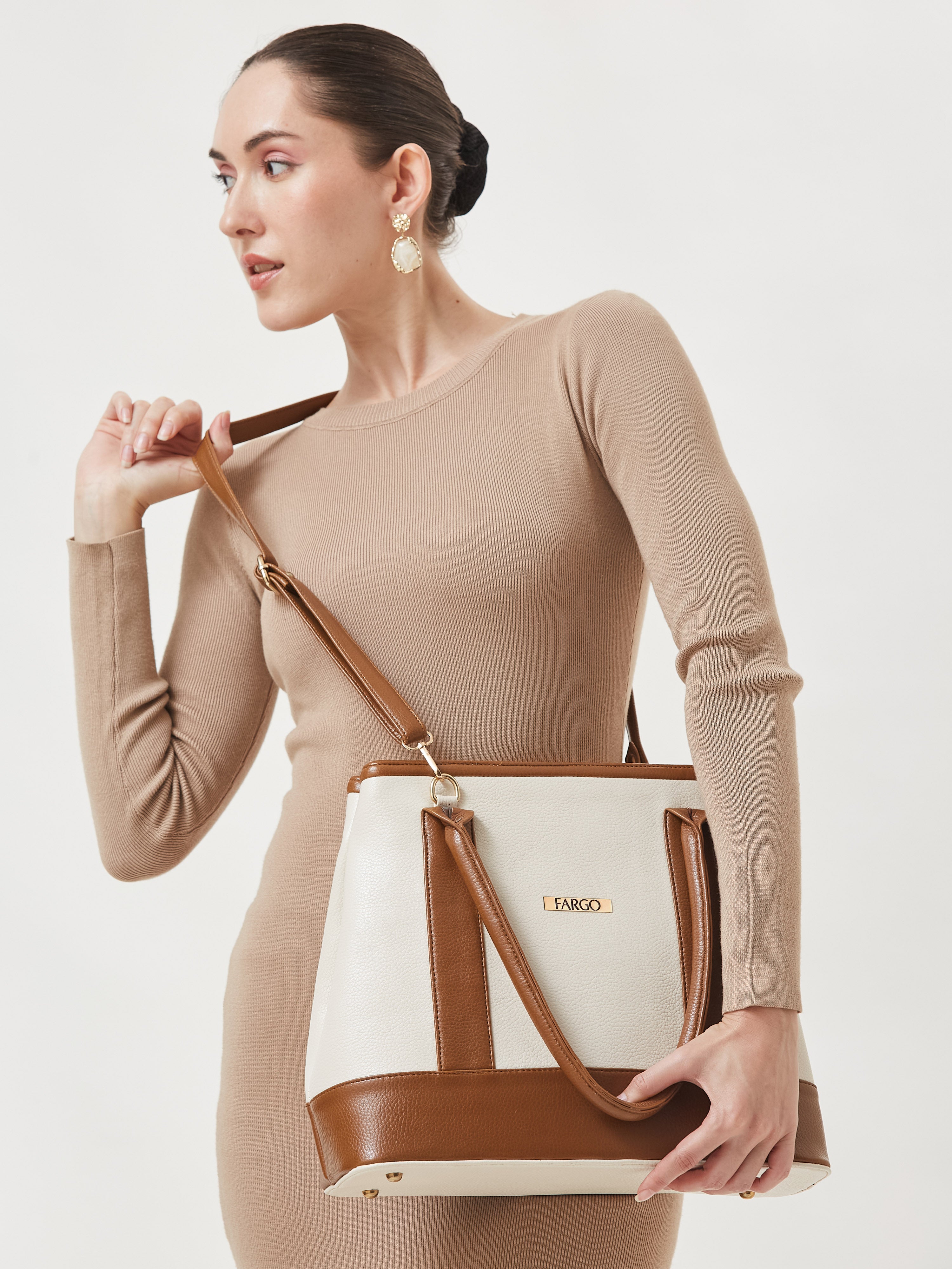 Luma Ivory Tote Bag for Women