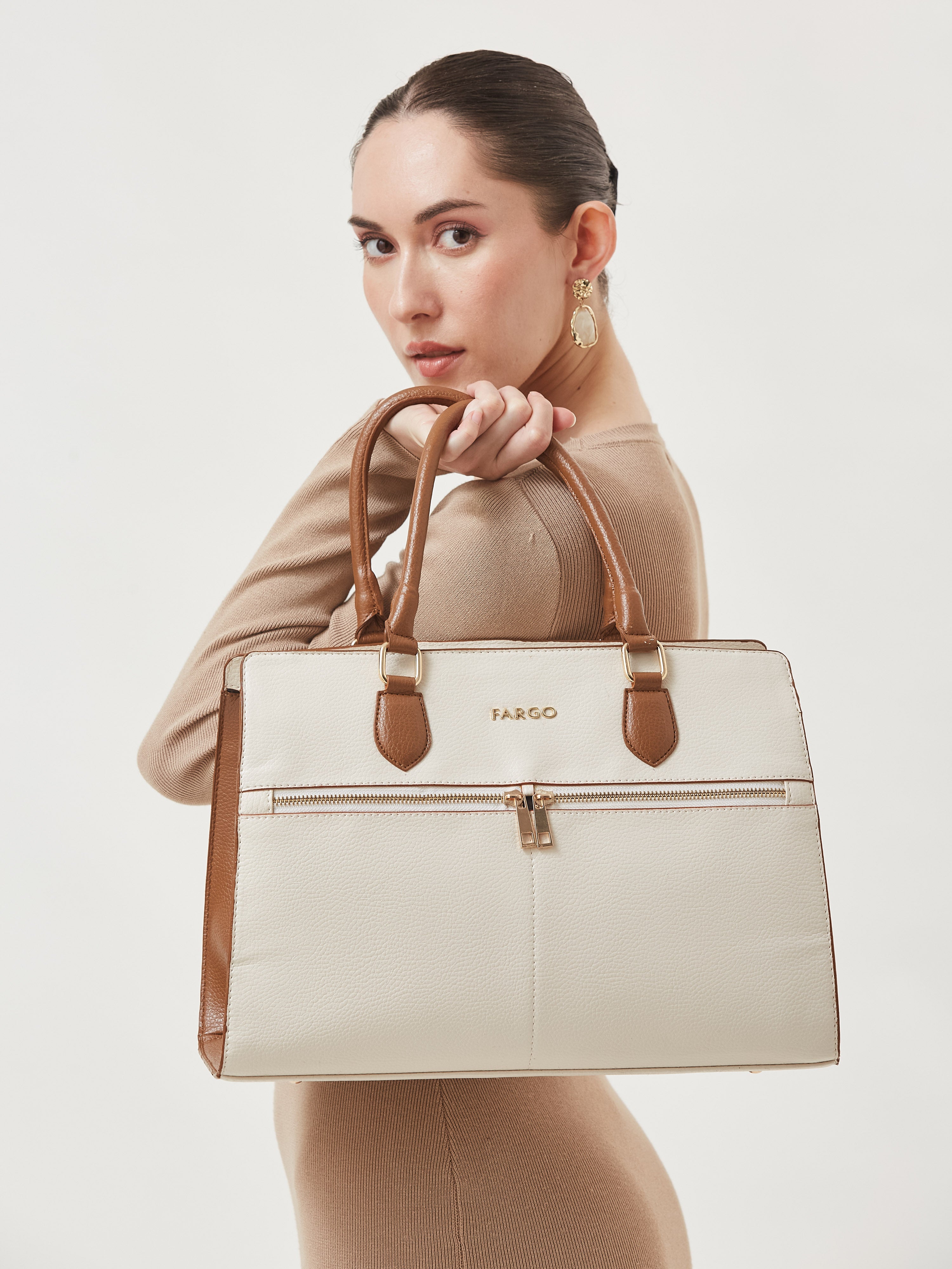 Verona Ivory Handbag for Women