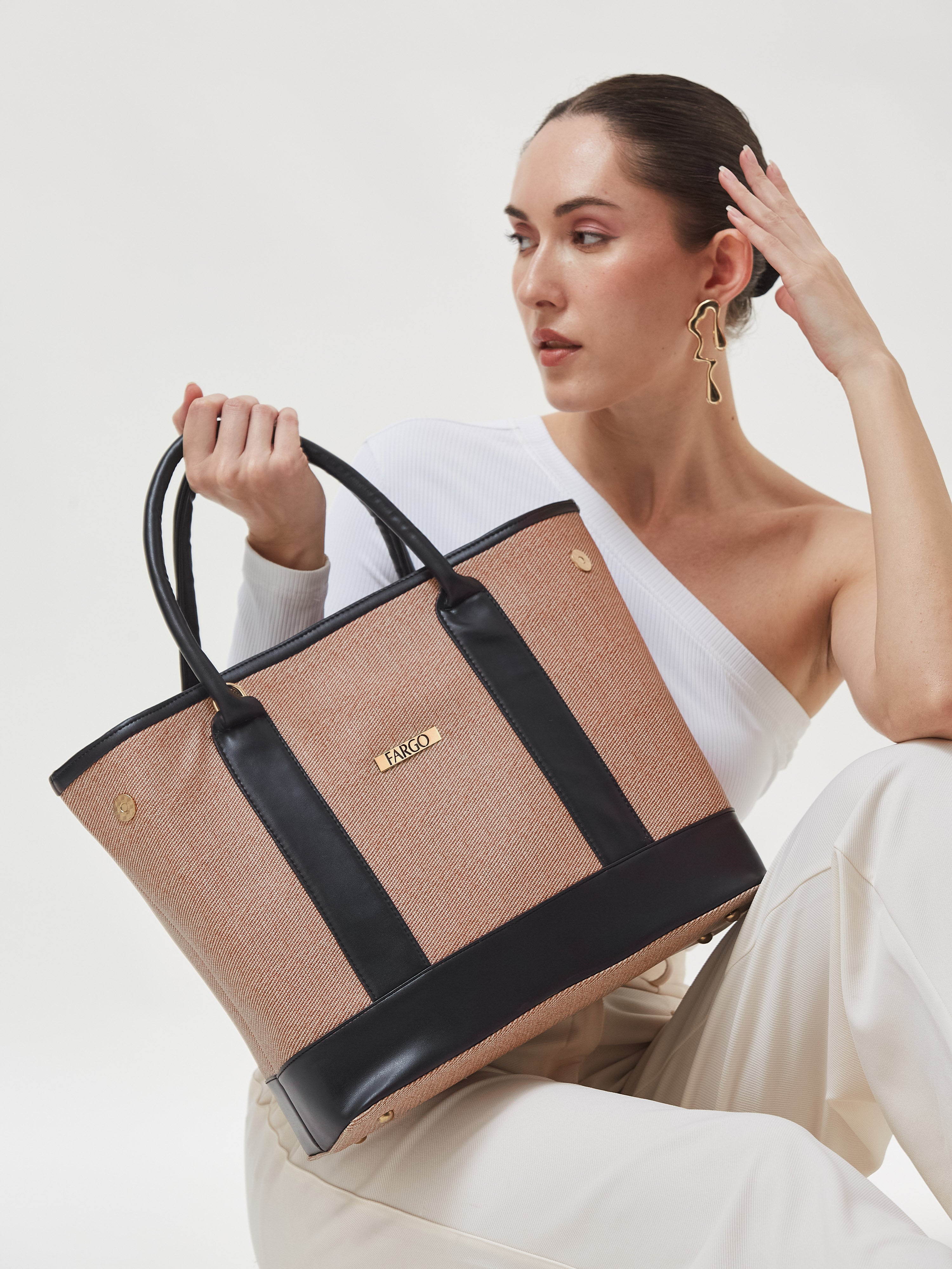 Luma Beige Tote Bag for Women