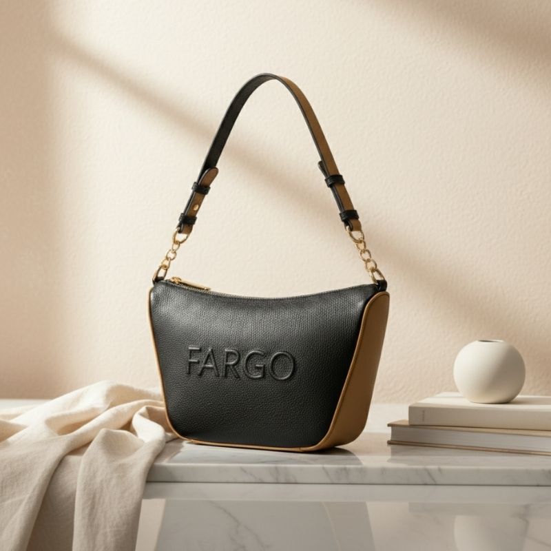 Vista Black Shoulder Bag for Women