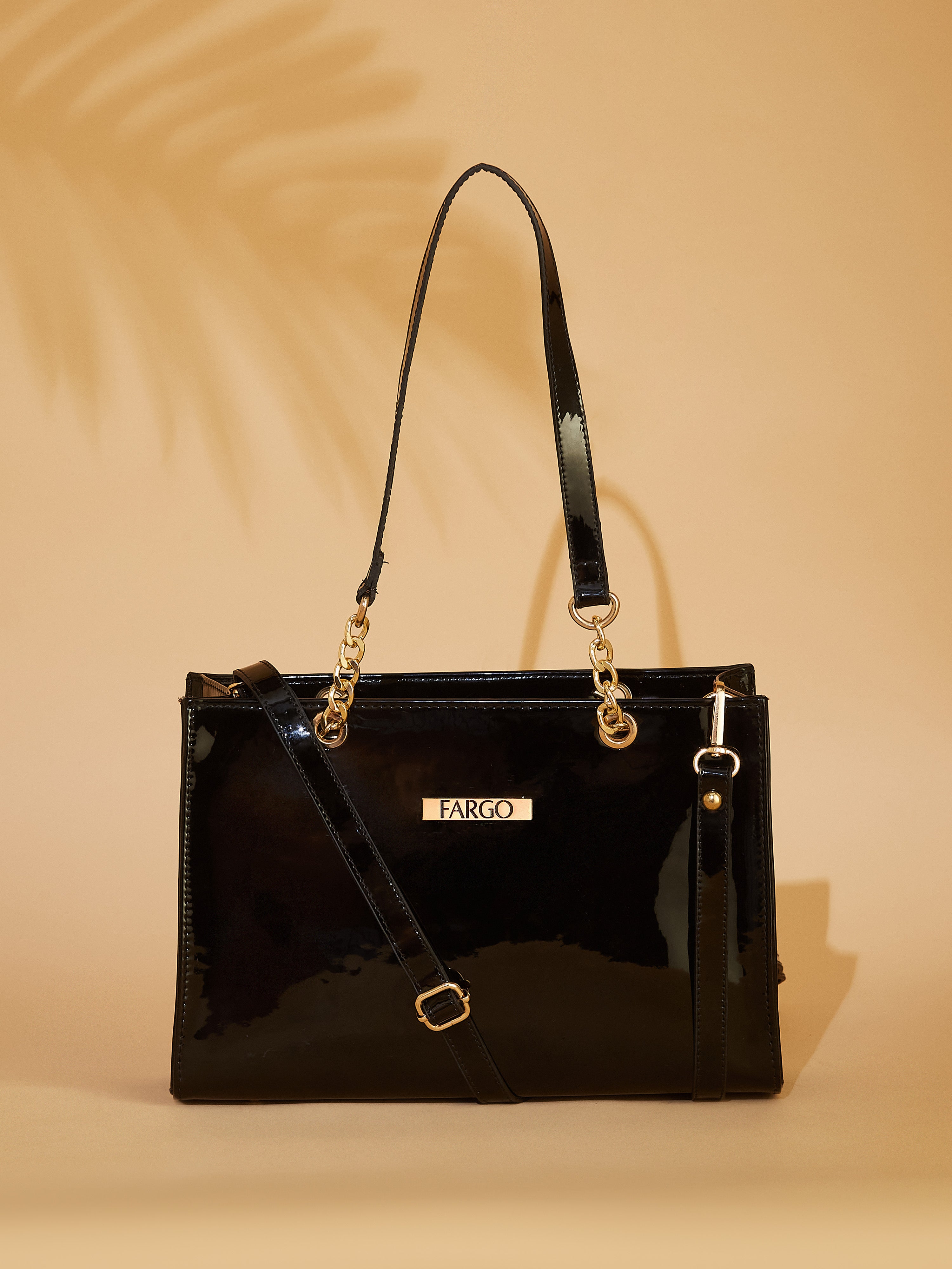 Vegan Leather Black Women's Handbag