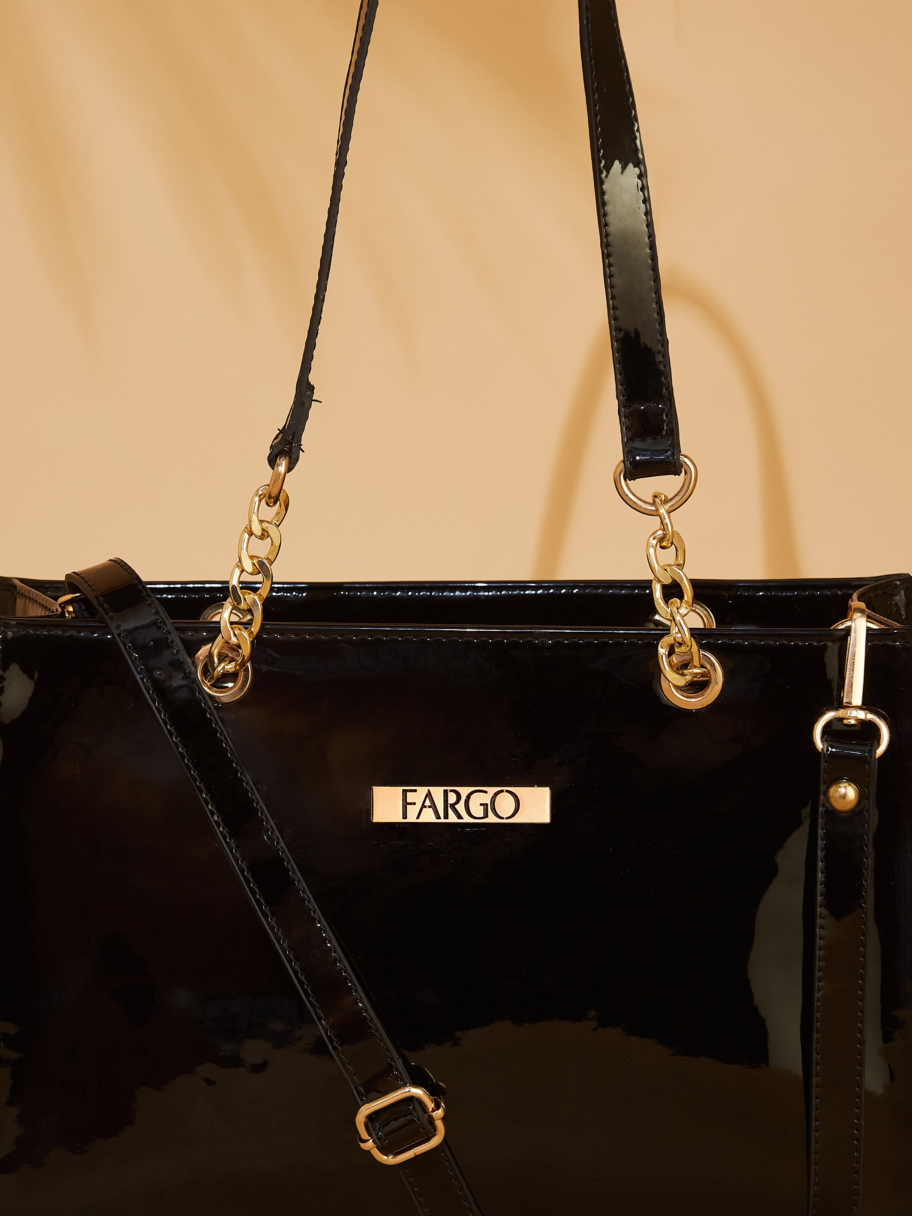 Vegan Leather Black Women's Handbag