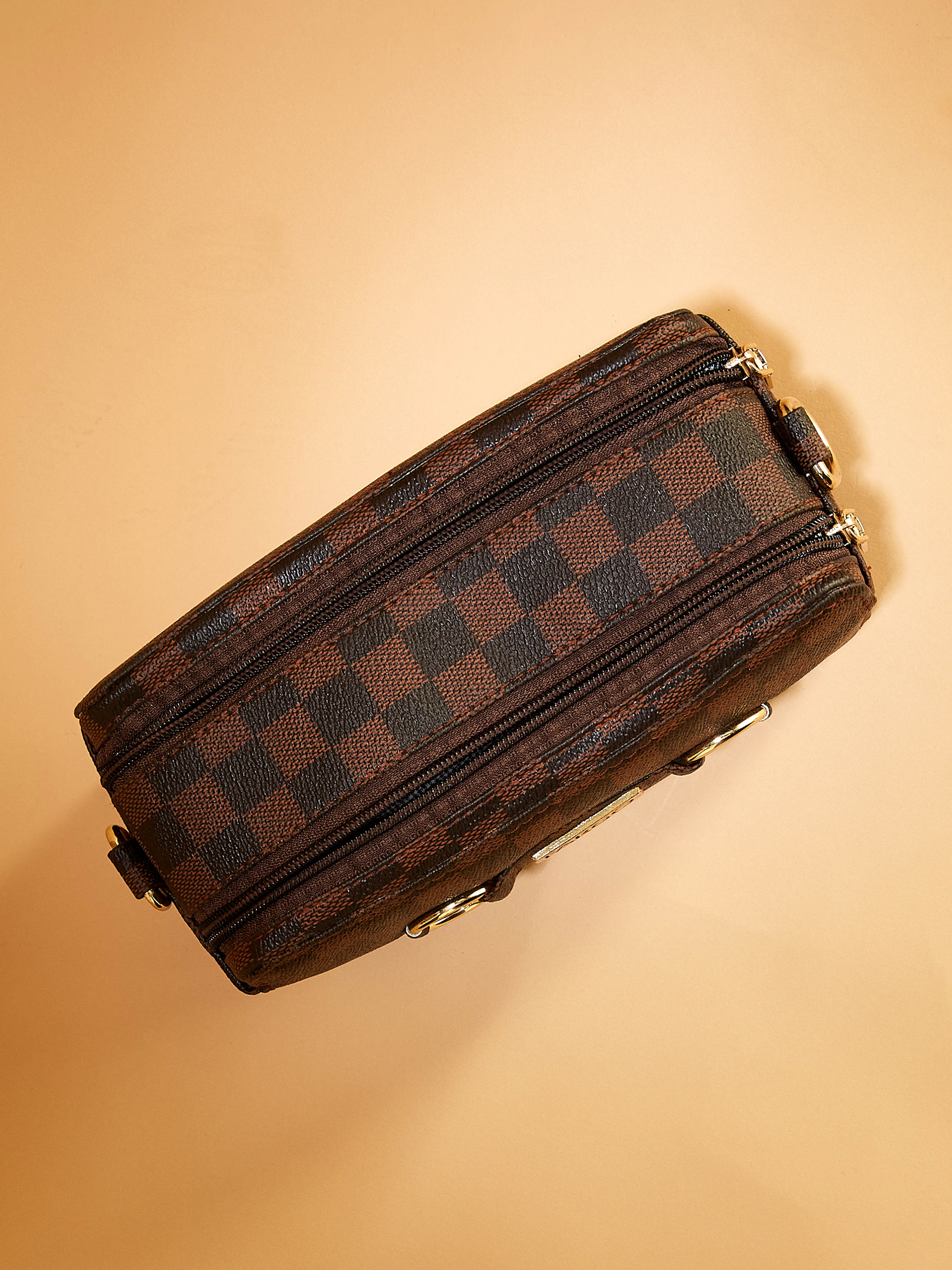 Vegan Leather Brown Women's Shoulder Bag
