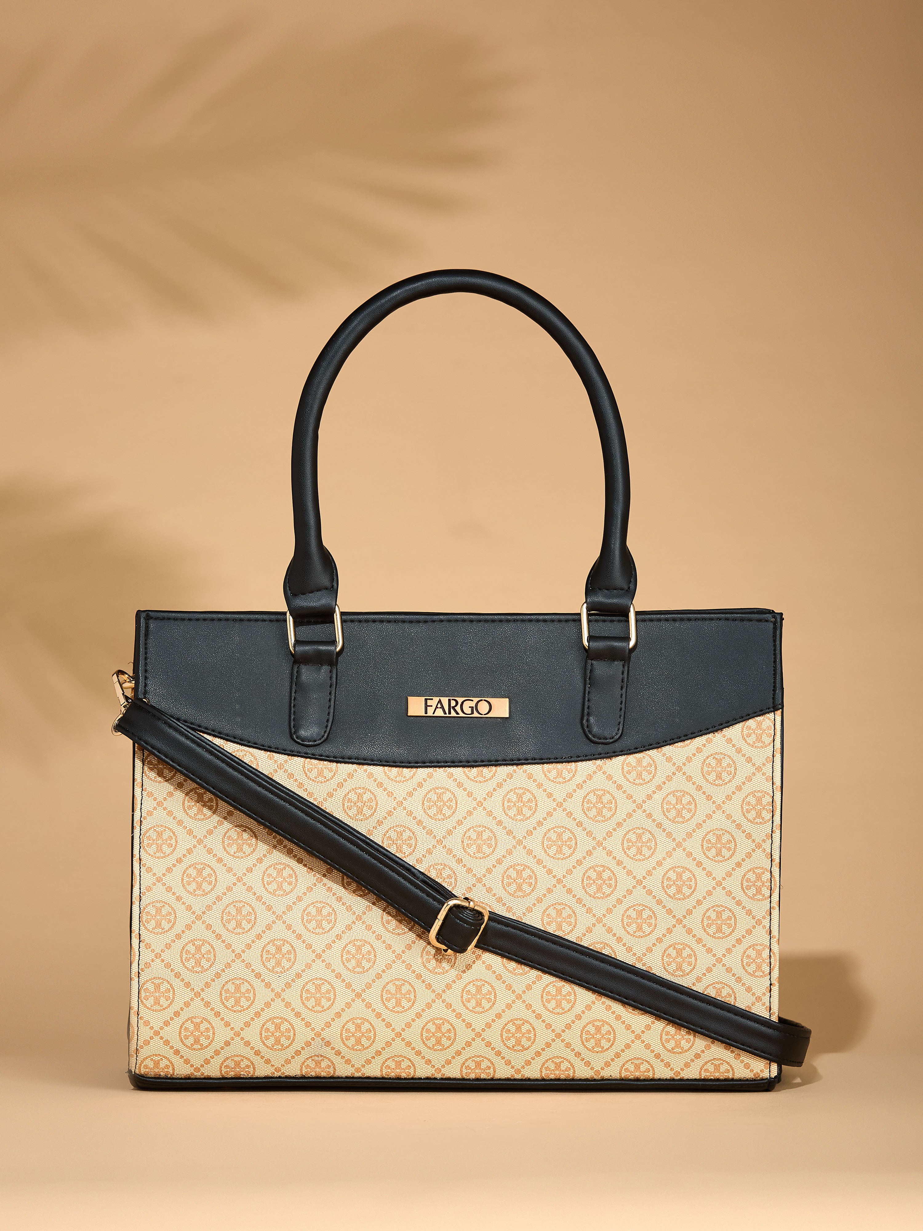 Vegan Leather Beige Women's Handbag