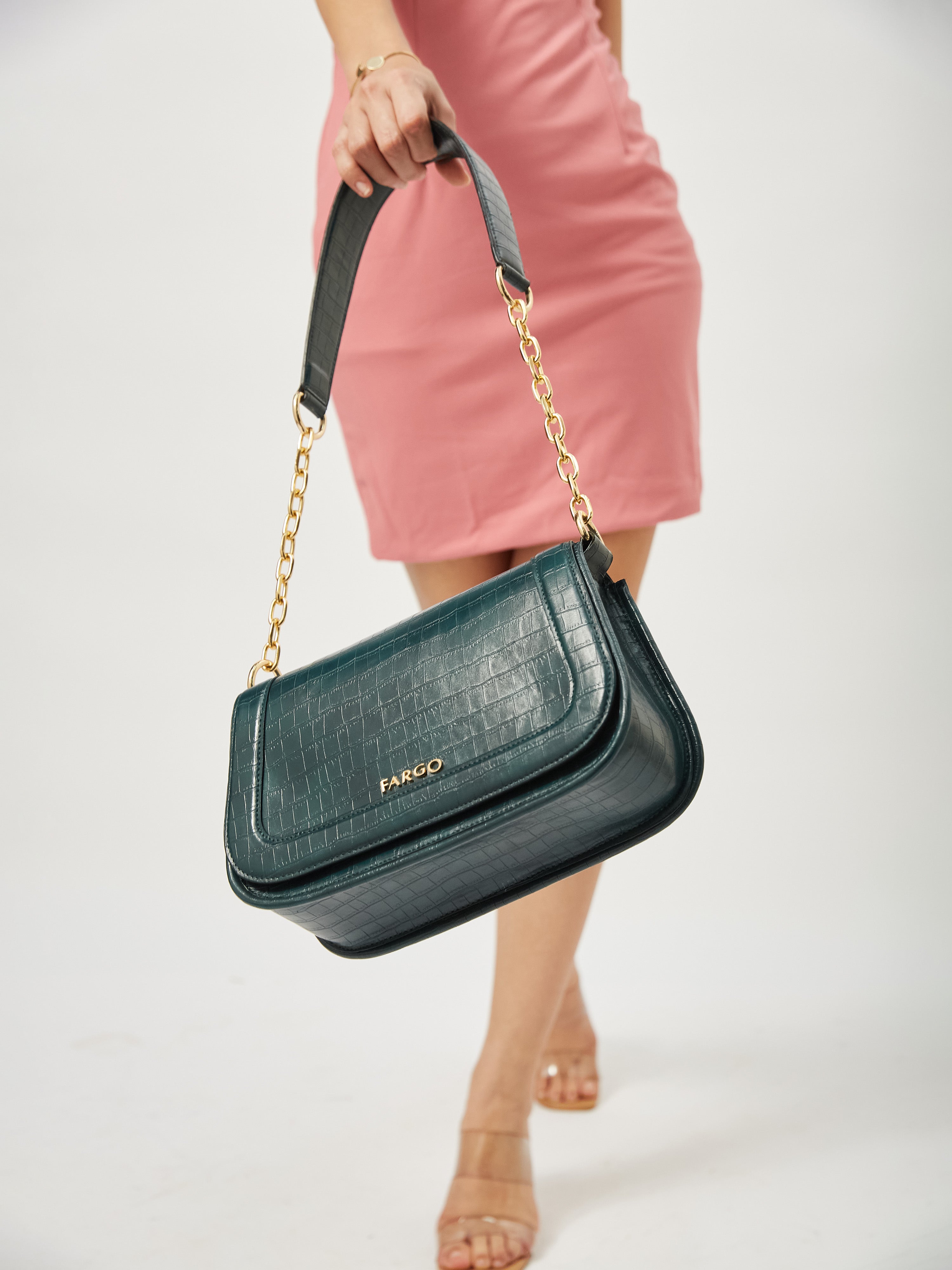 Duchess Green Shoulder Bag for Women