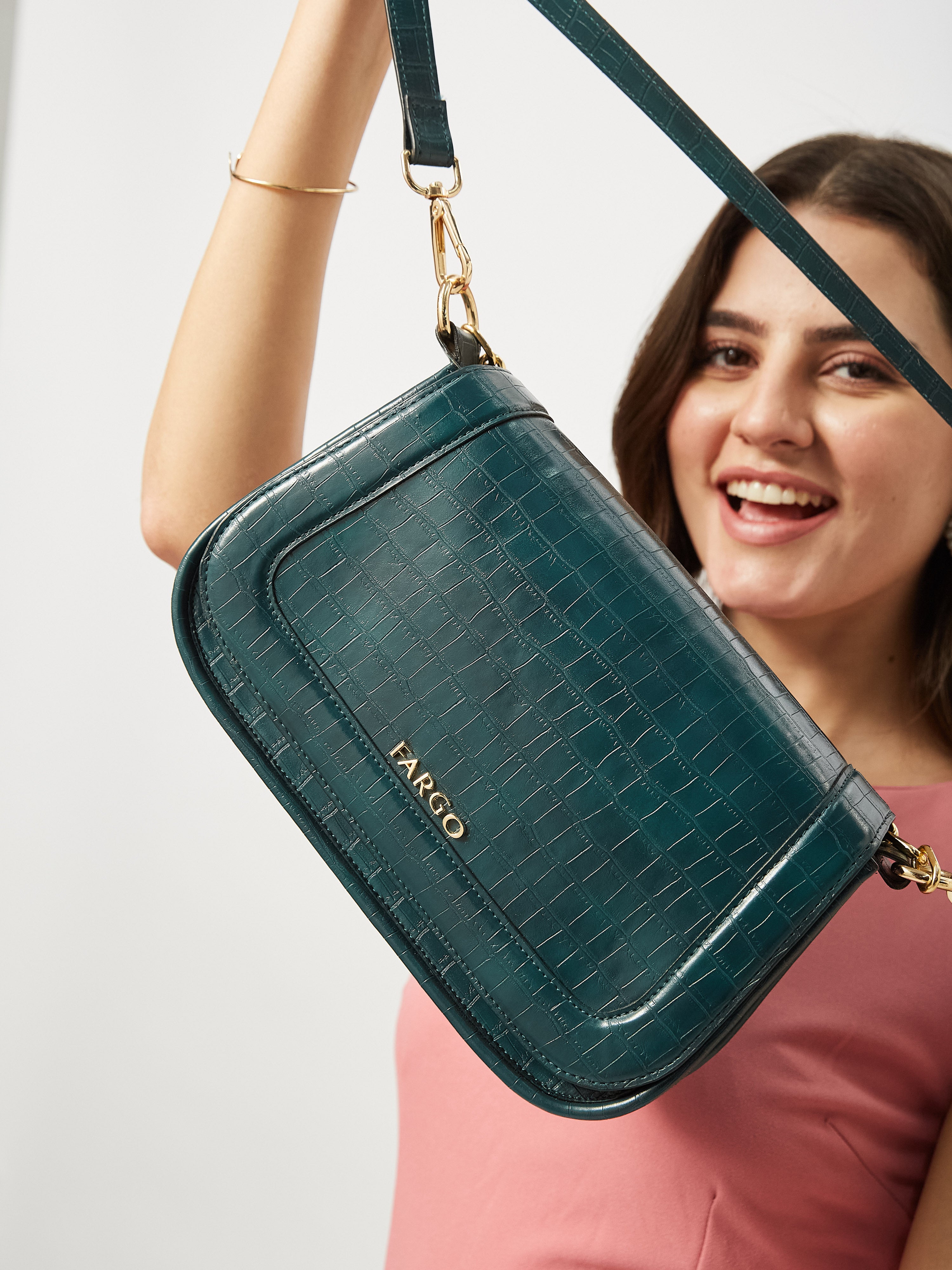 Duchess Green Shoulder Bag for Women