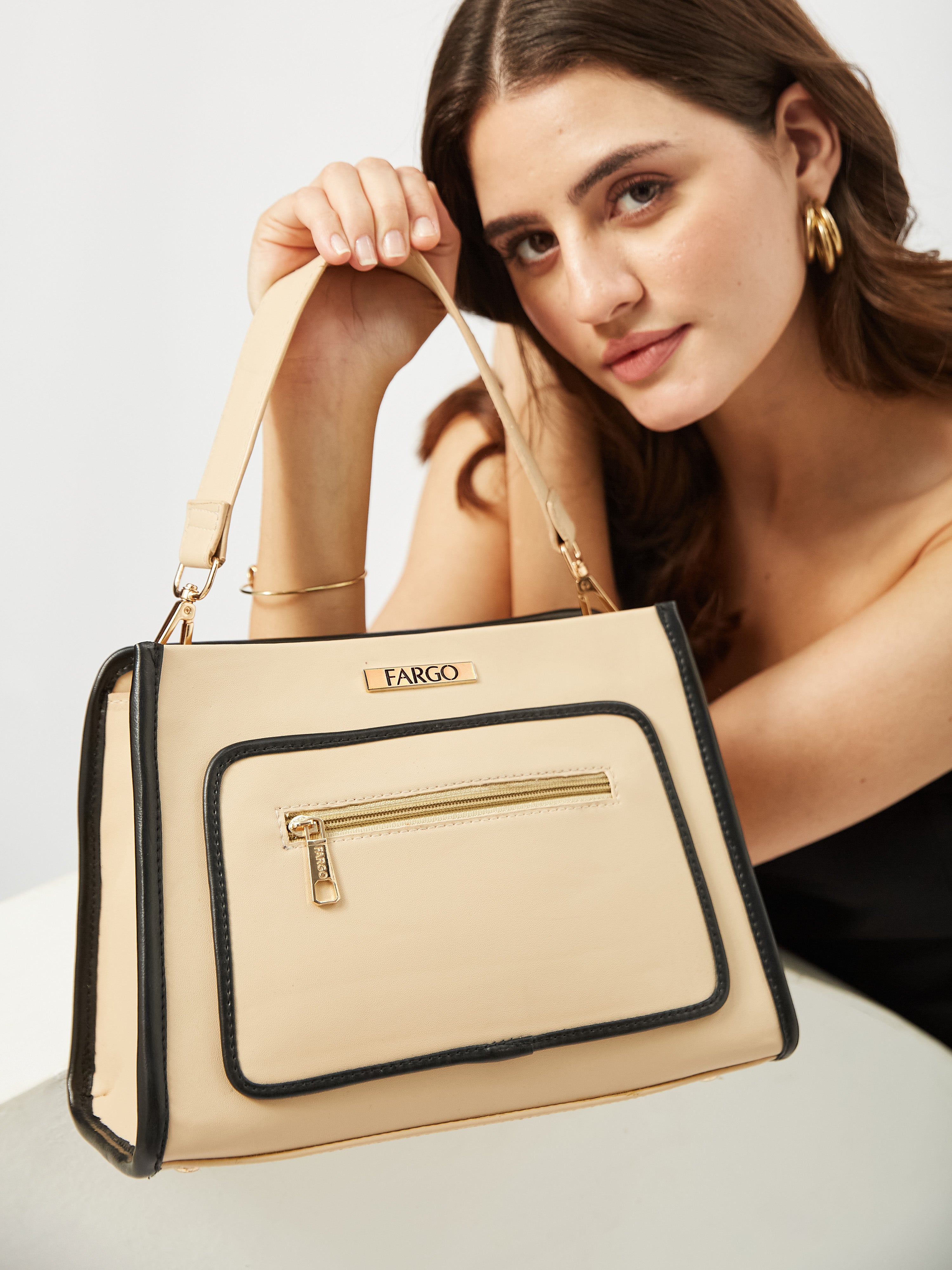 Mila Beige Handbag for Women