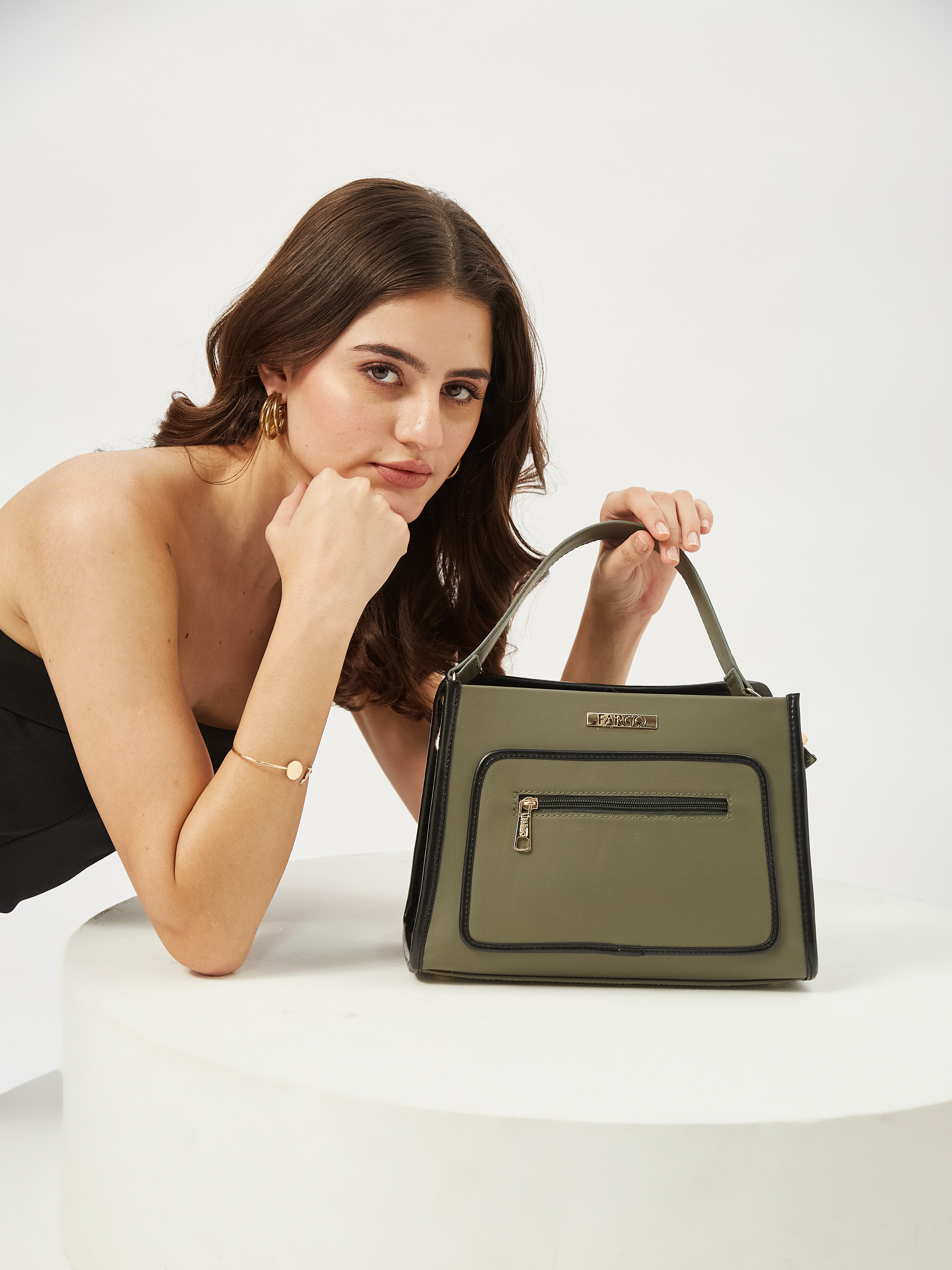 Mila Green Handbag for Women