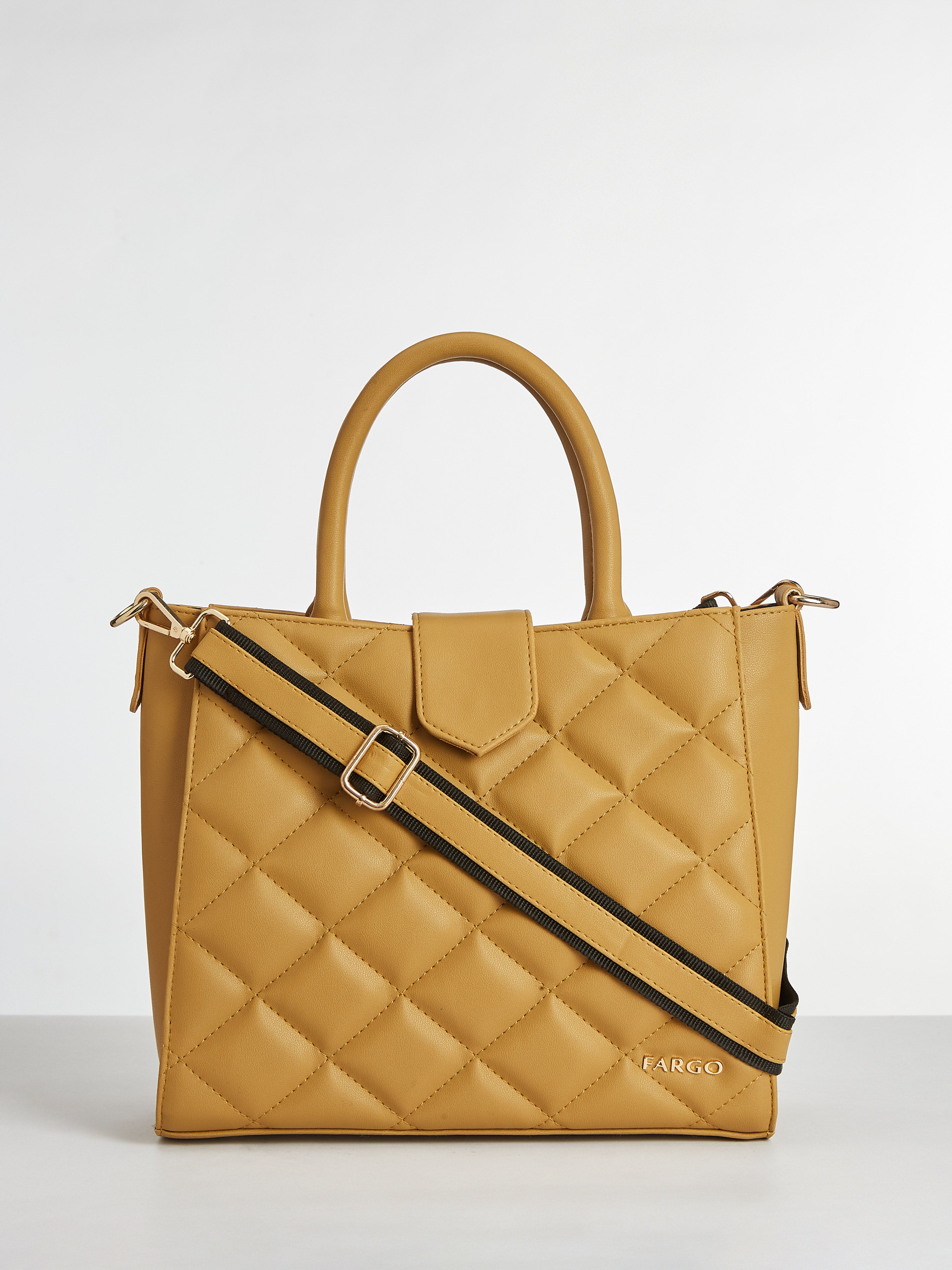 Hera Yellow Quilted Handbag for Women