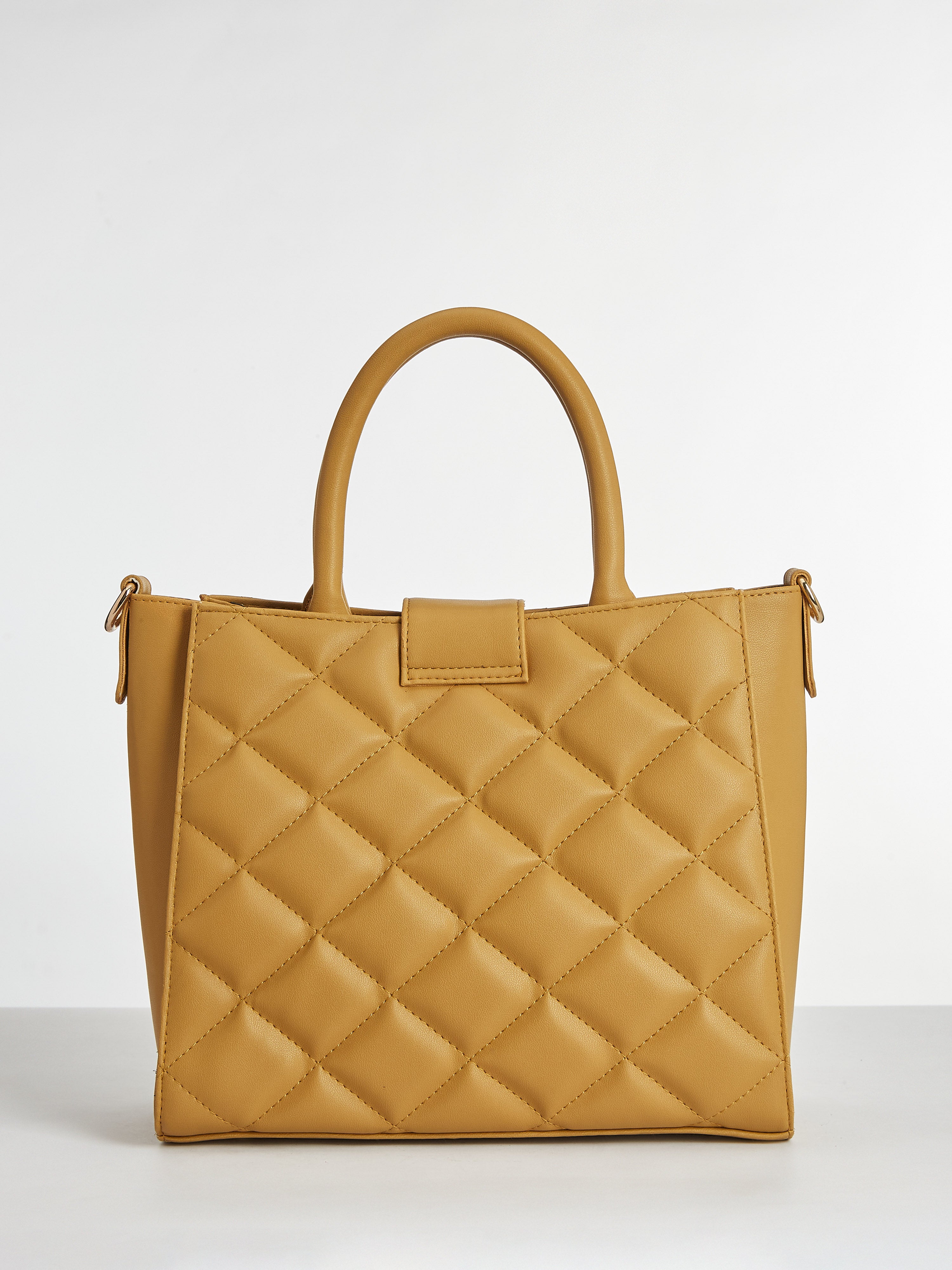 Hera Yellow Quilted Handbag for Women