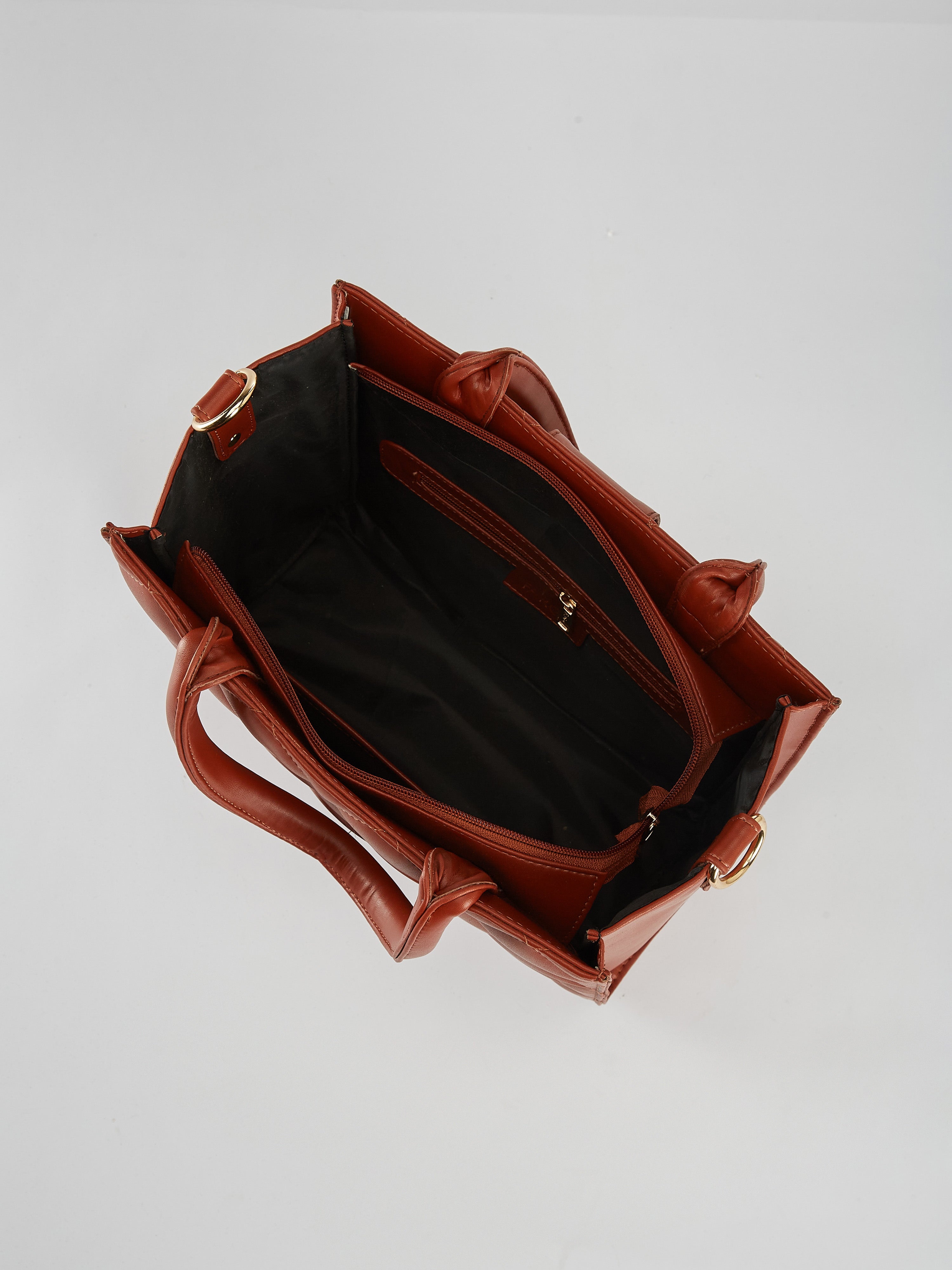 Hera Tan Quilted Handbag for Women
