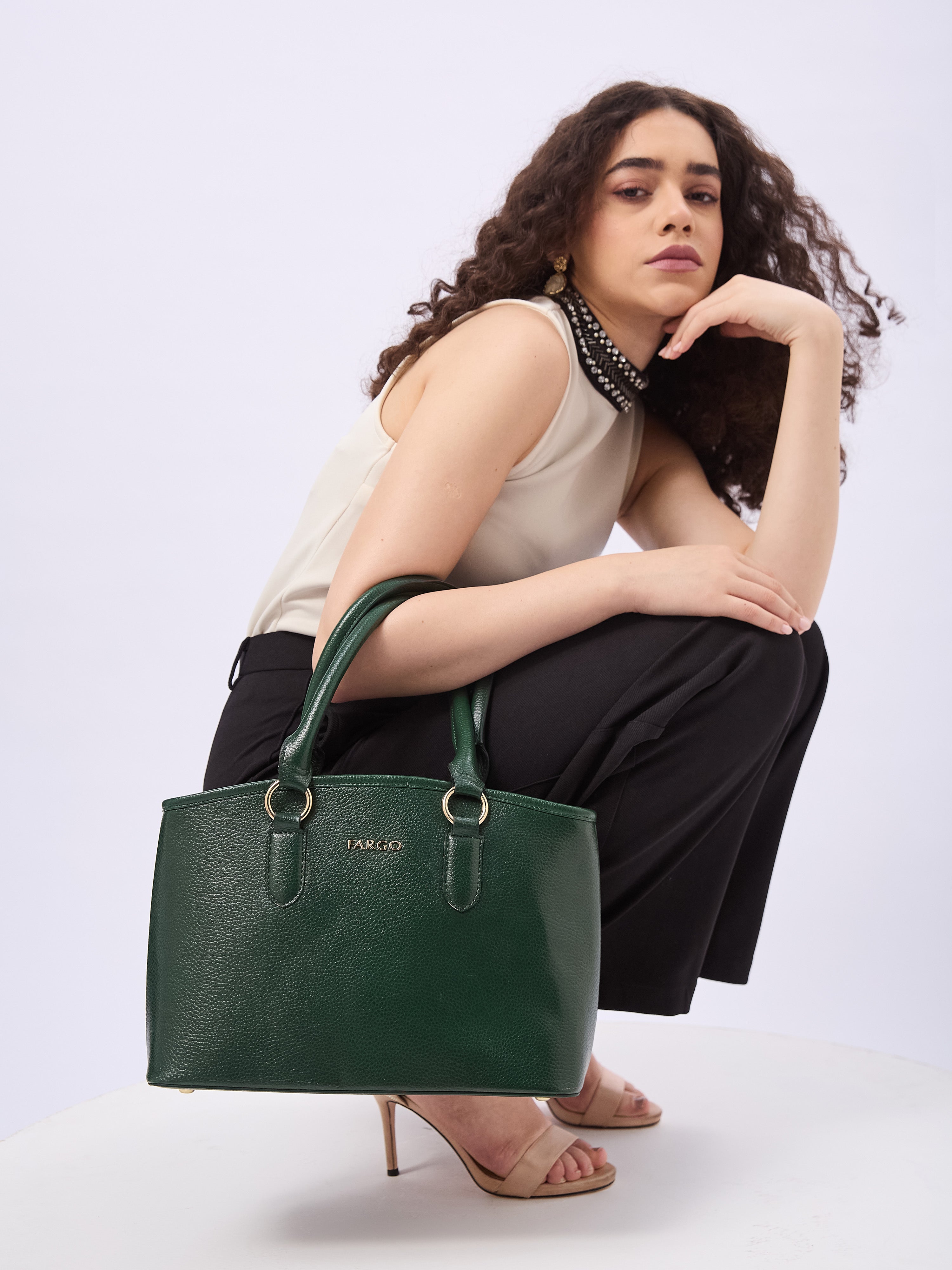 Valiant Green Handbag for Women