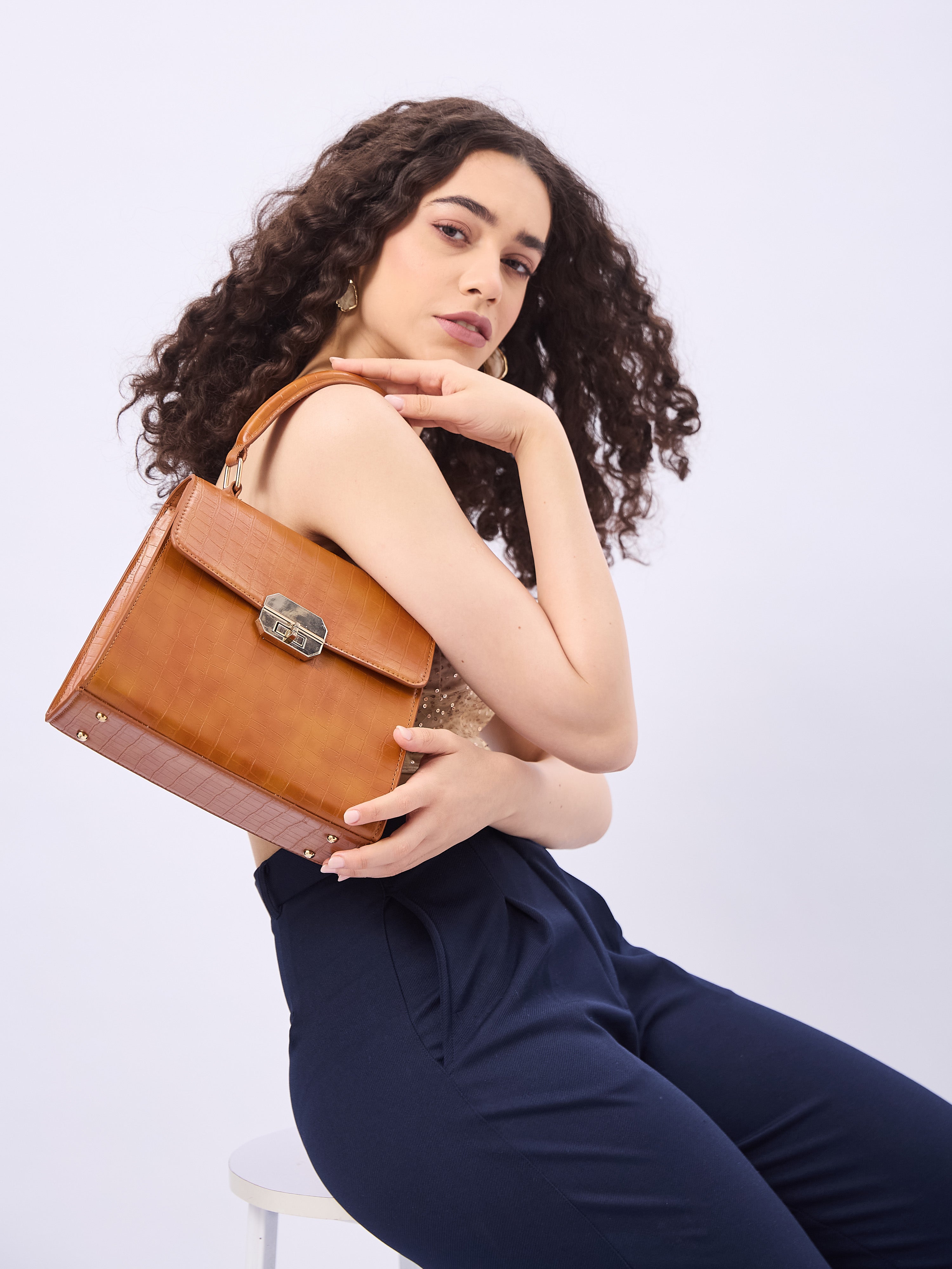 Dynasty Croco Handbag for Women