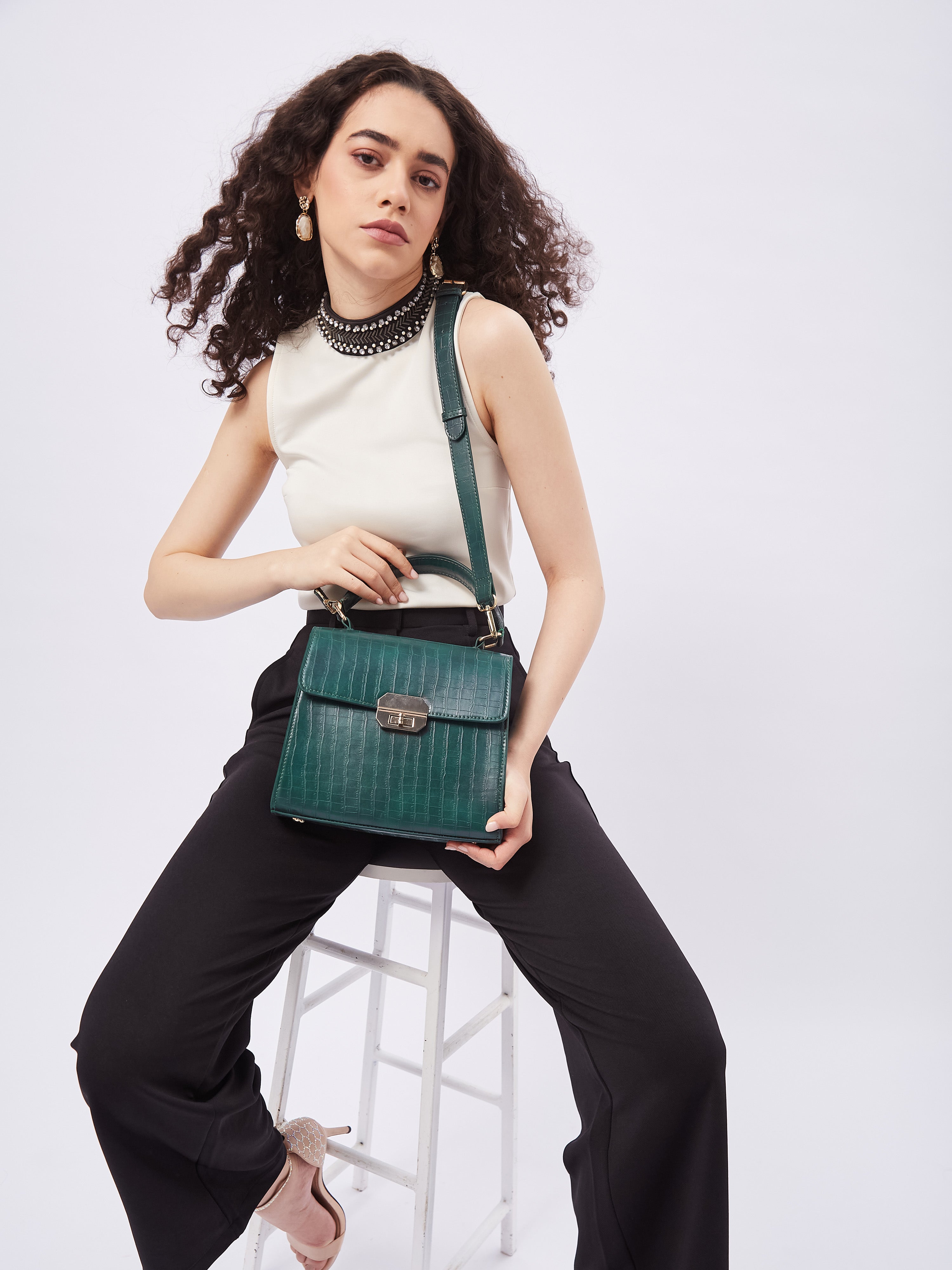 Dynasty Croco Handbag for Women