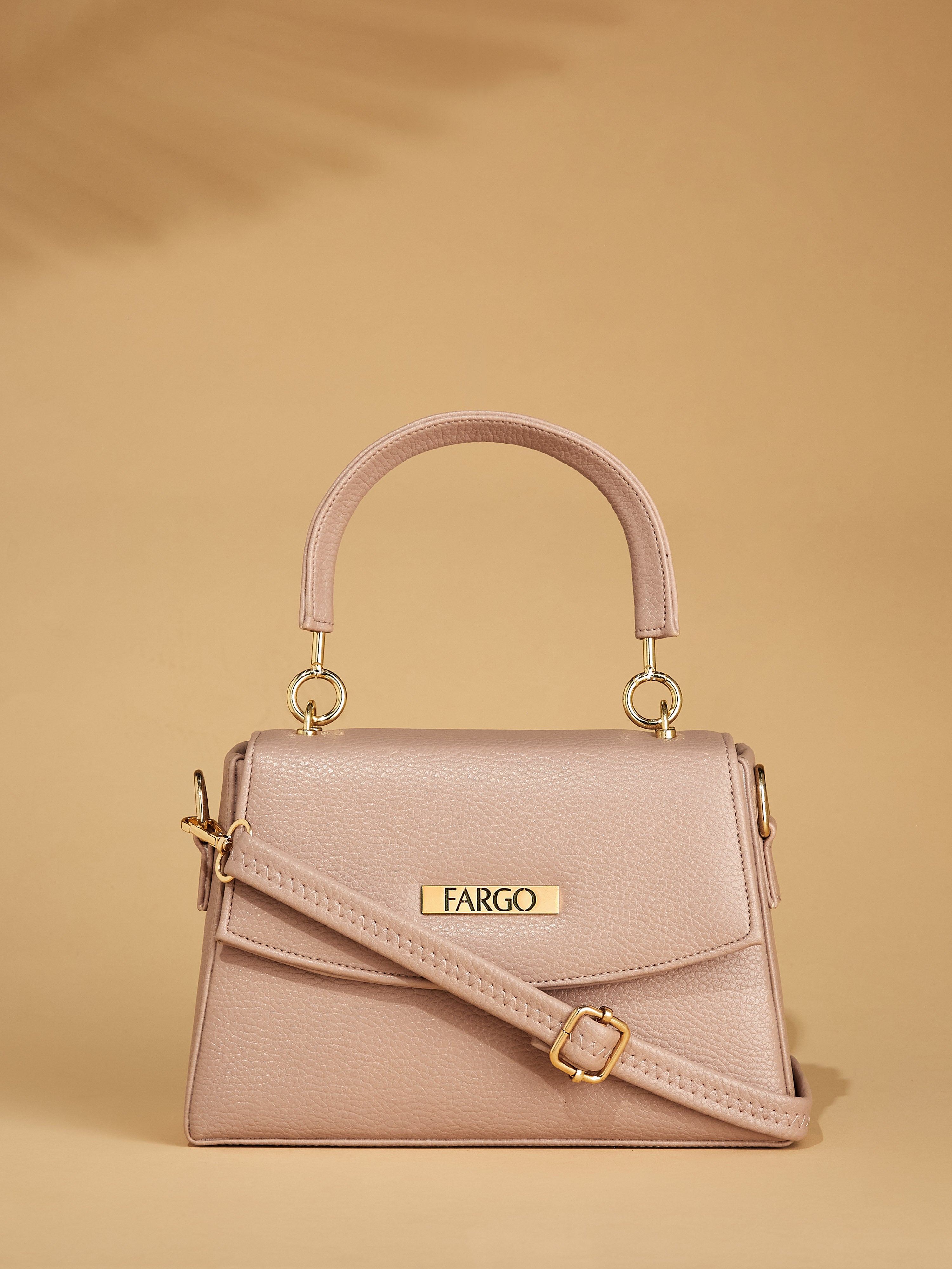 Vegan Leather Pink Women's Handbag
