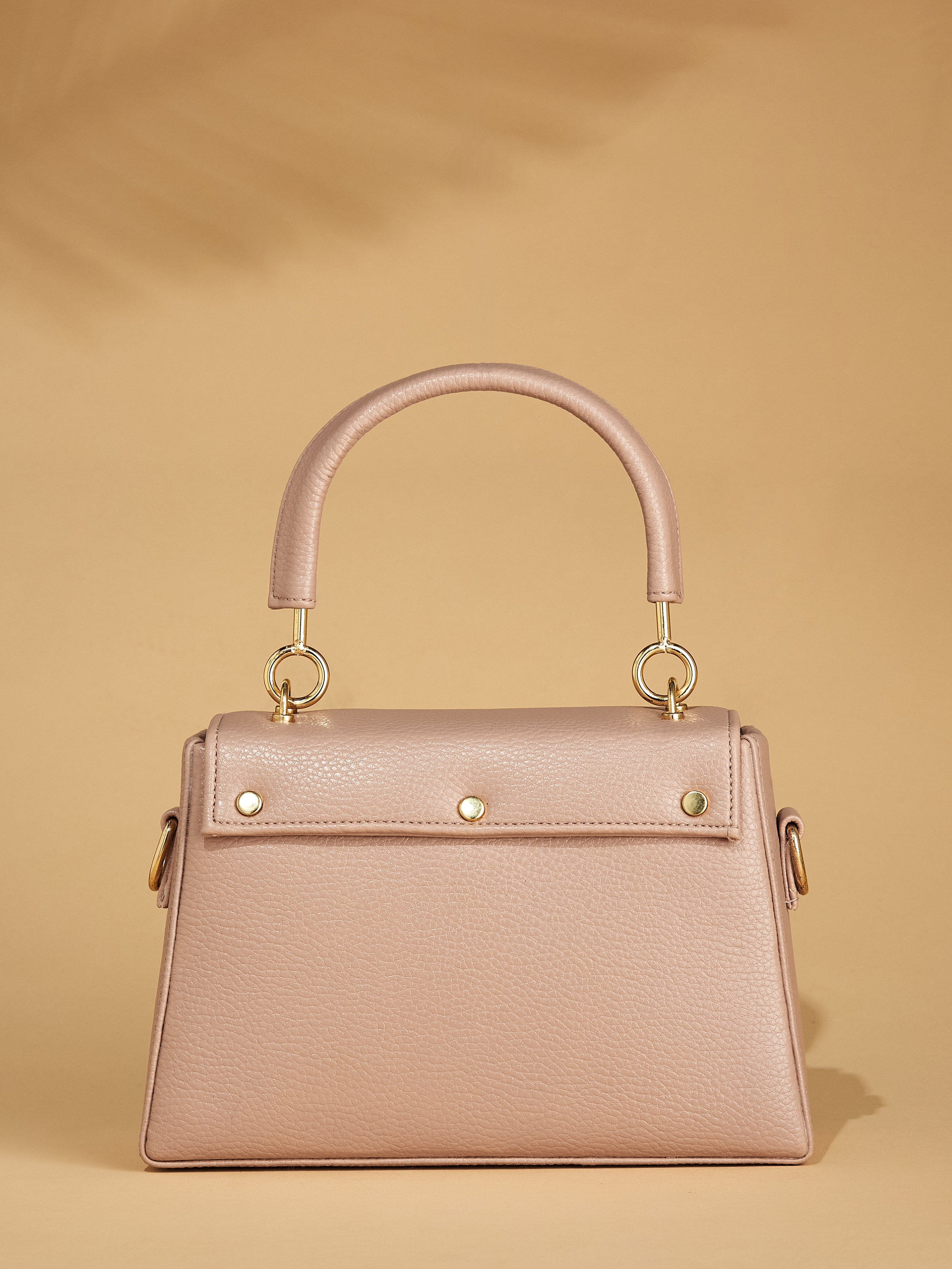 Vegan Leather Pink Women's Handbag