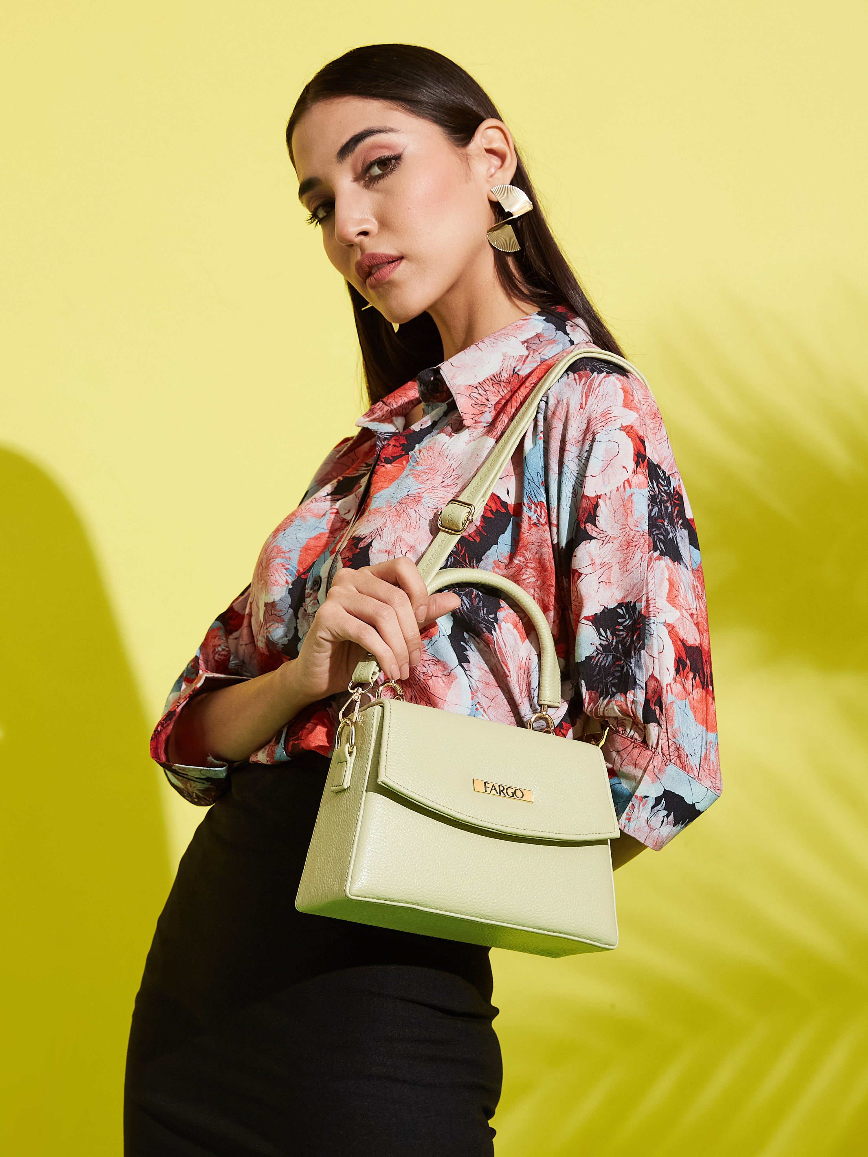 Vegan Leather Green Women's Mini Handbag