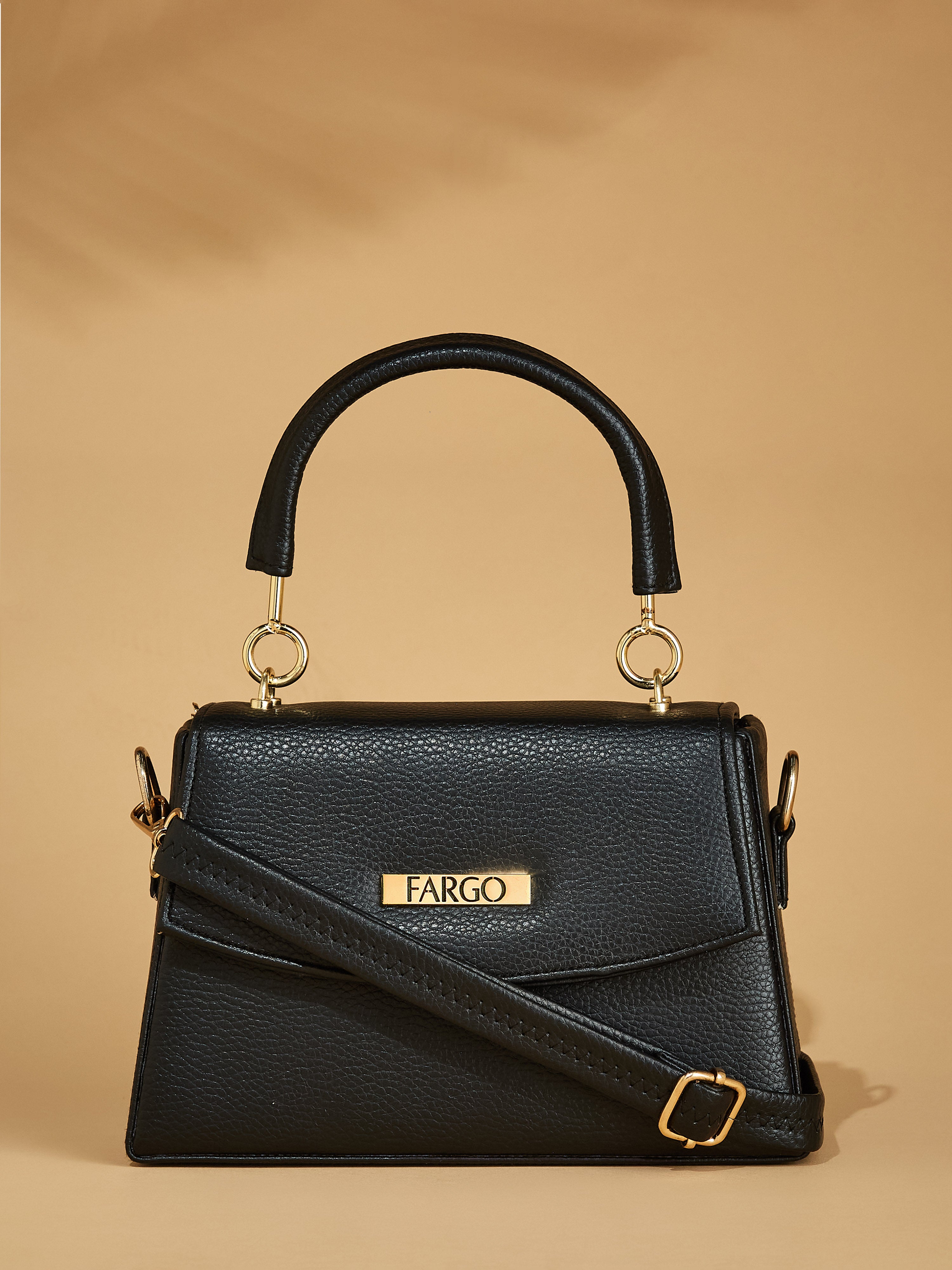 Vegan Leather Black Women's Handbag