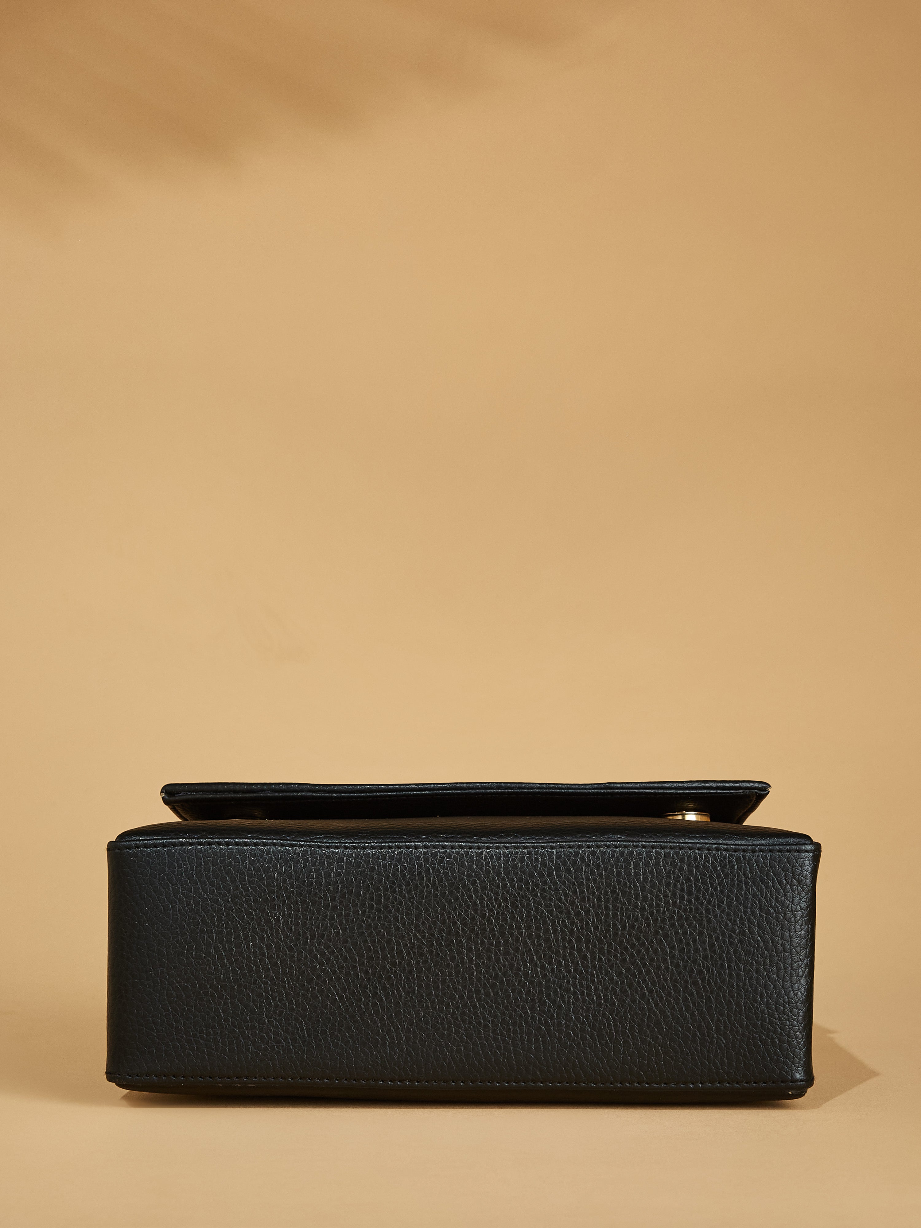 Vegan Leather Black Women's Handbag