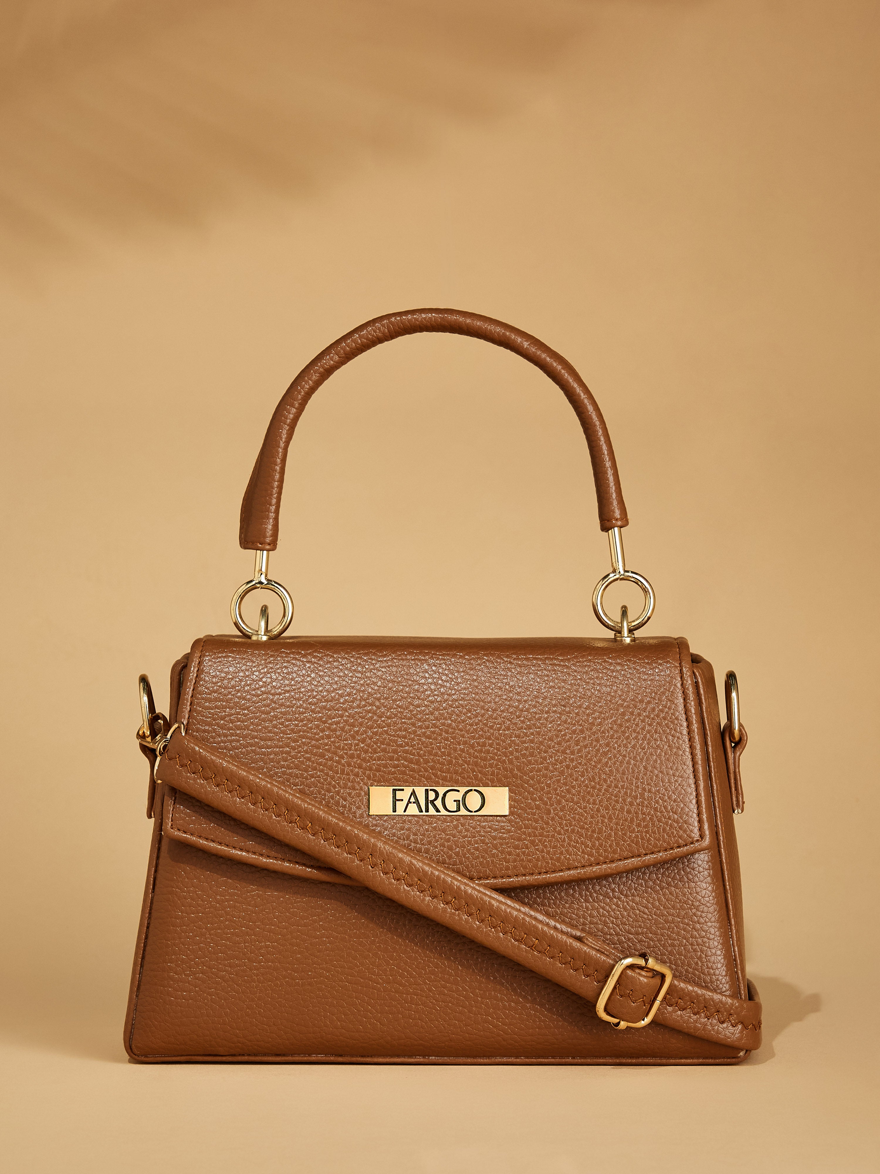 Vegan Leather Tan Women's Handbag