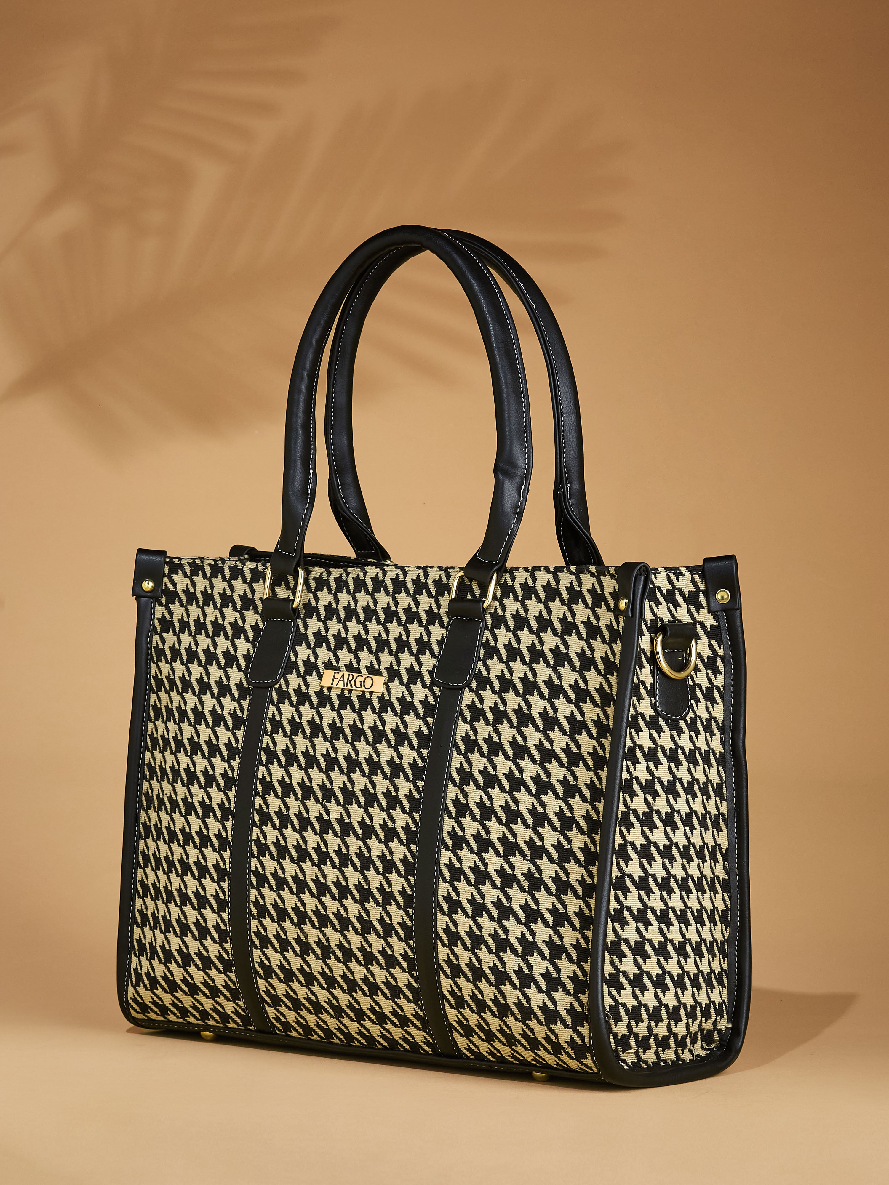 Canvas & Vegan Leather Multicolor Women's Tote