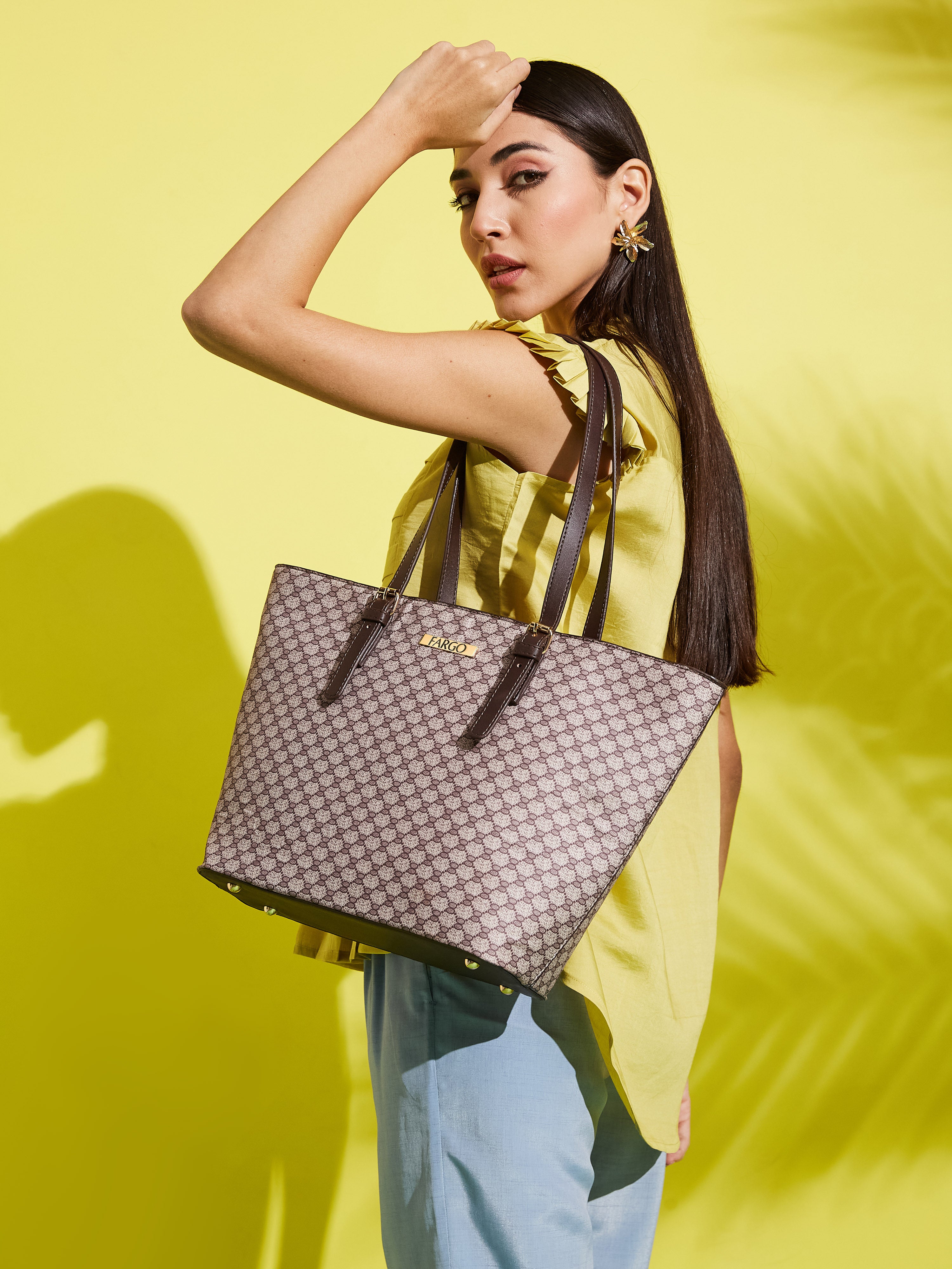 Vegan Leather Brown Women's Tote