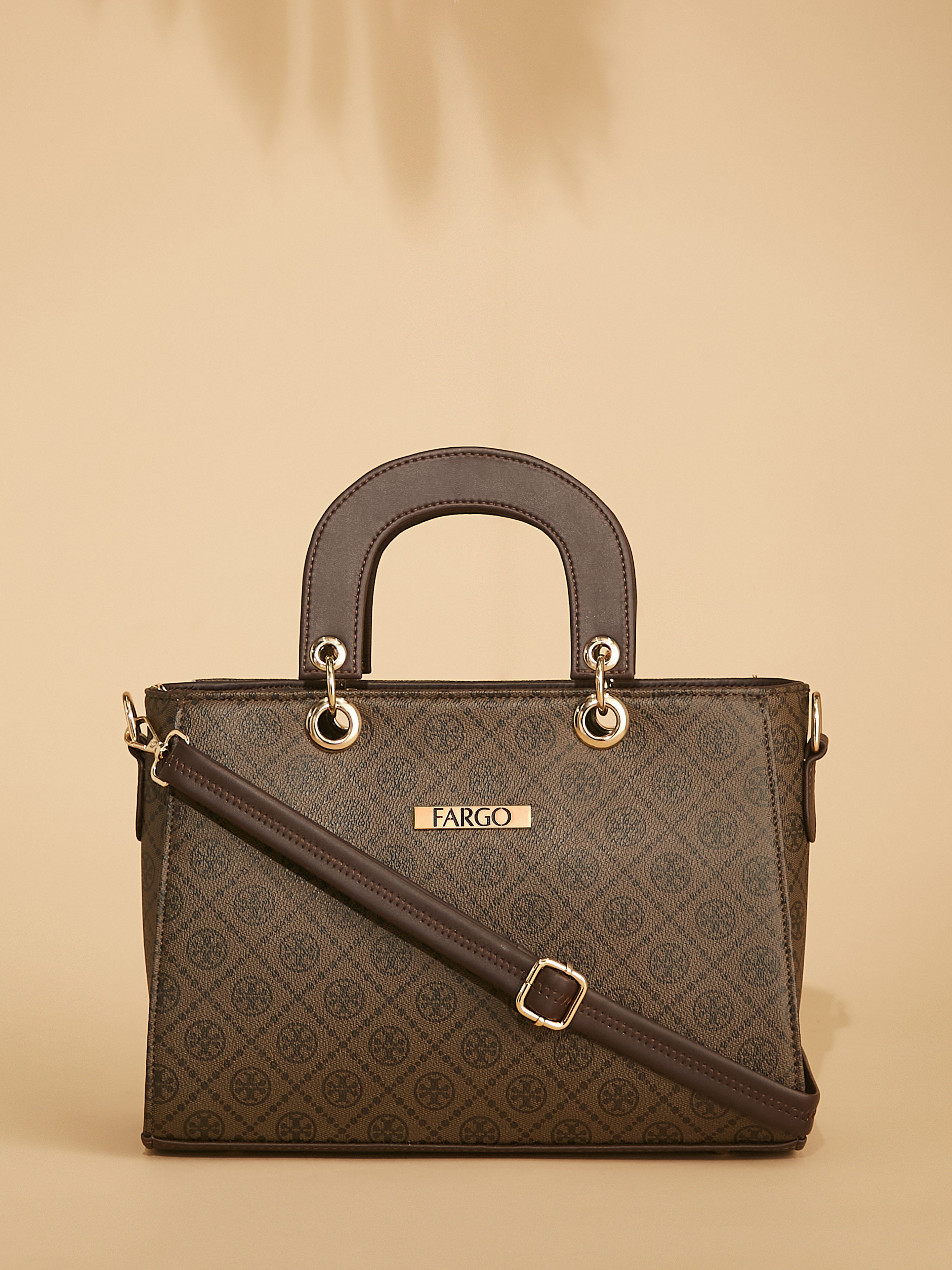 Vegan Leather Brown Women's Handbag