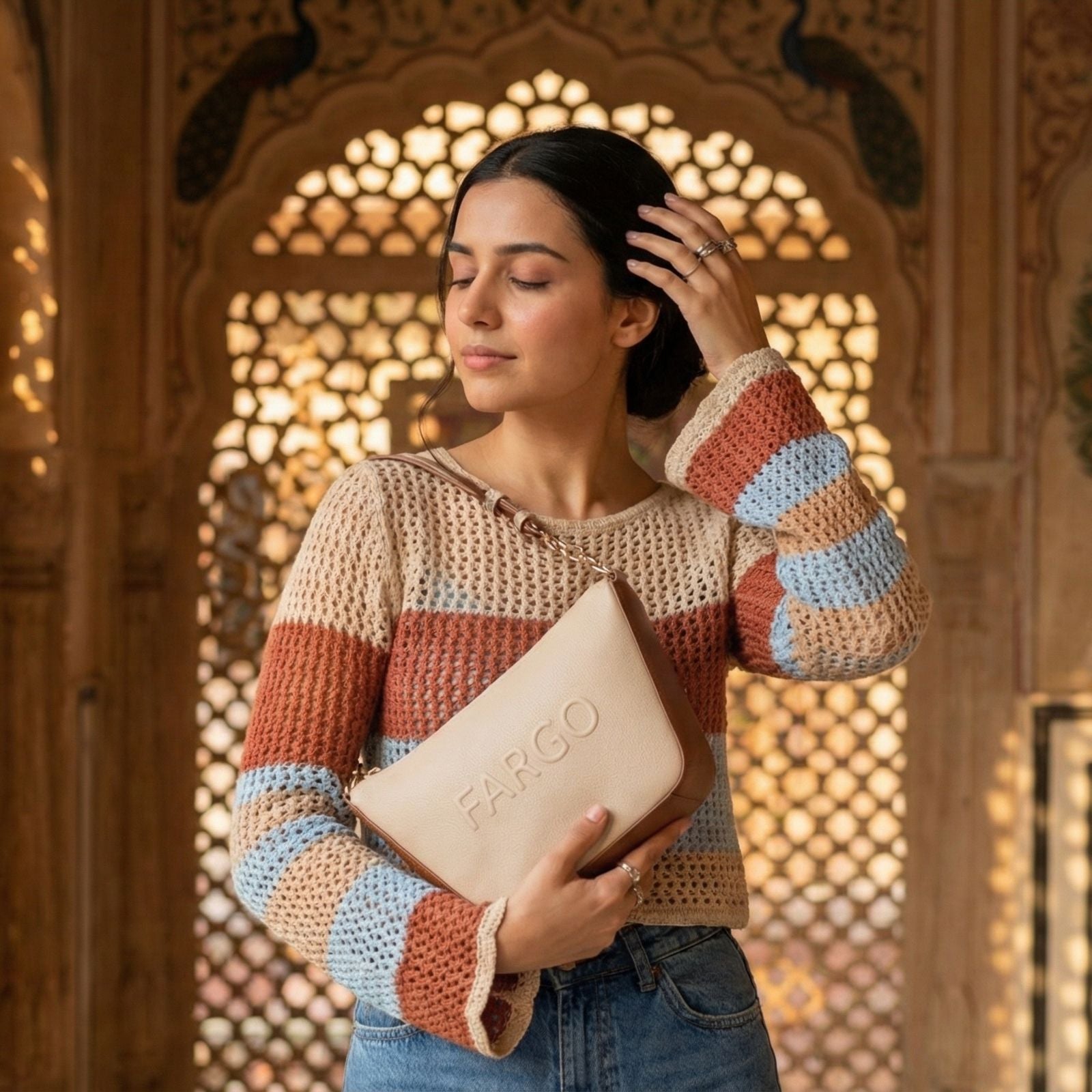 Vista Ivory Shoulder Bag for Women